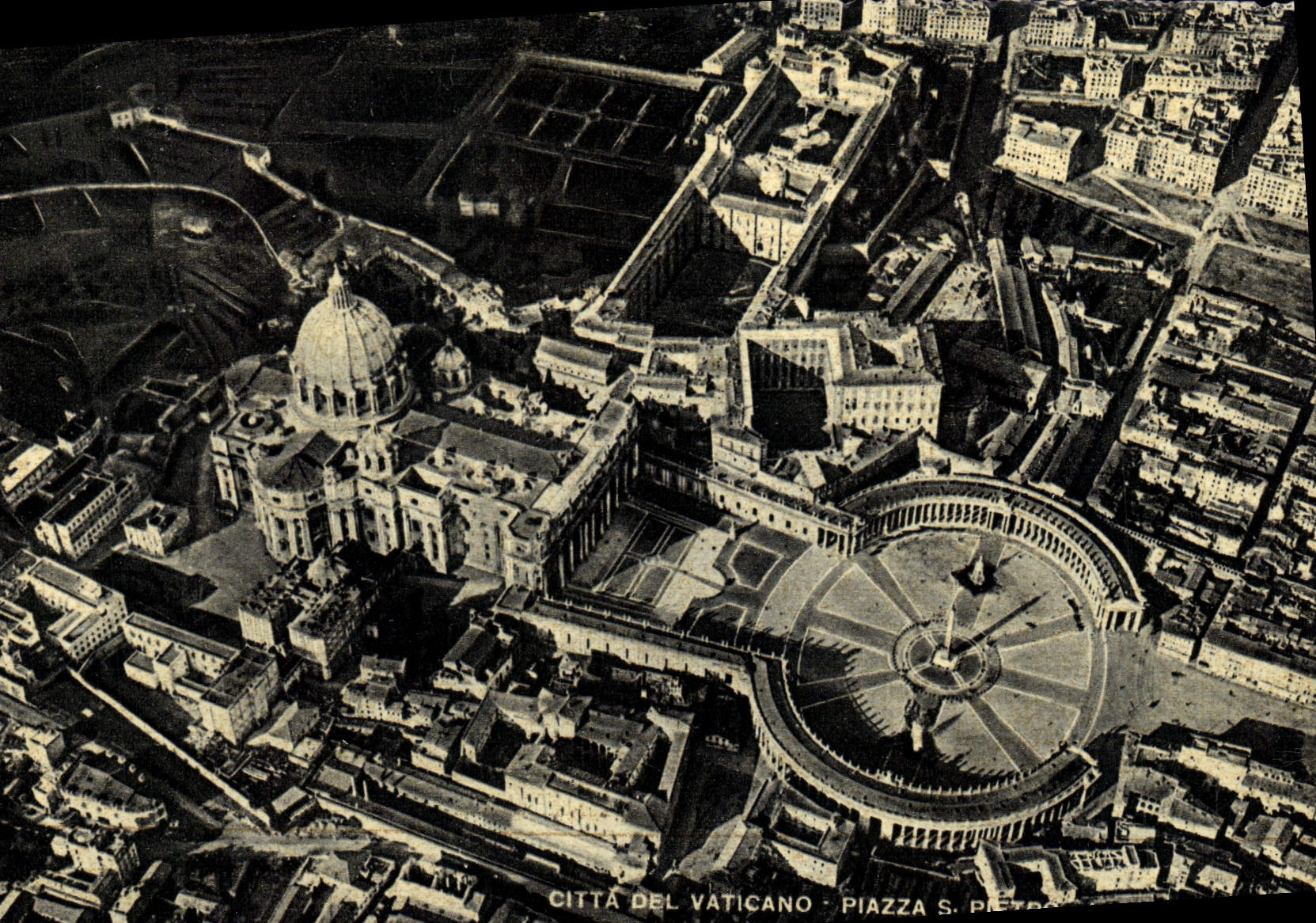 MODERN CARD Citta Del Vaticano Piazza S Pietro the basilica Roma