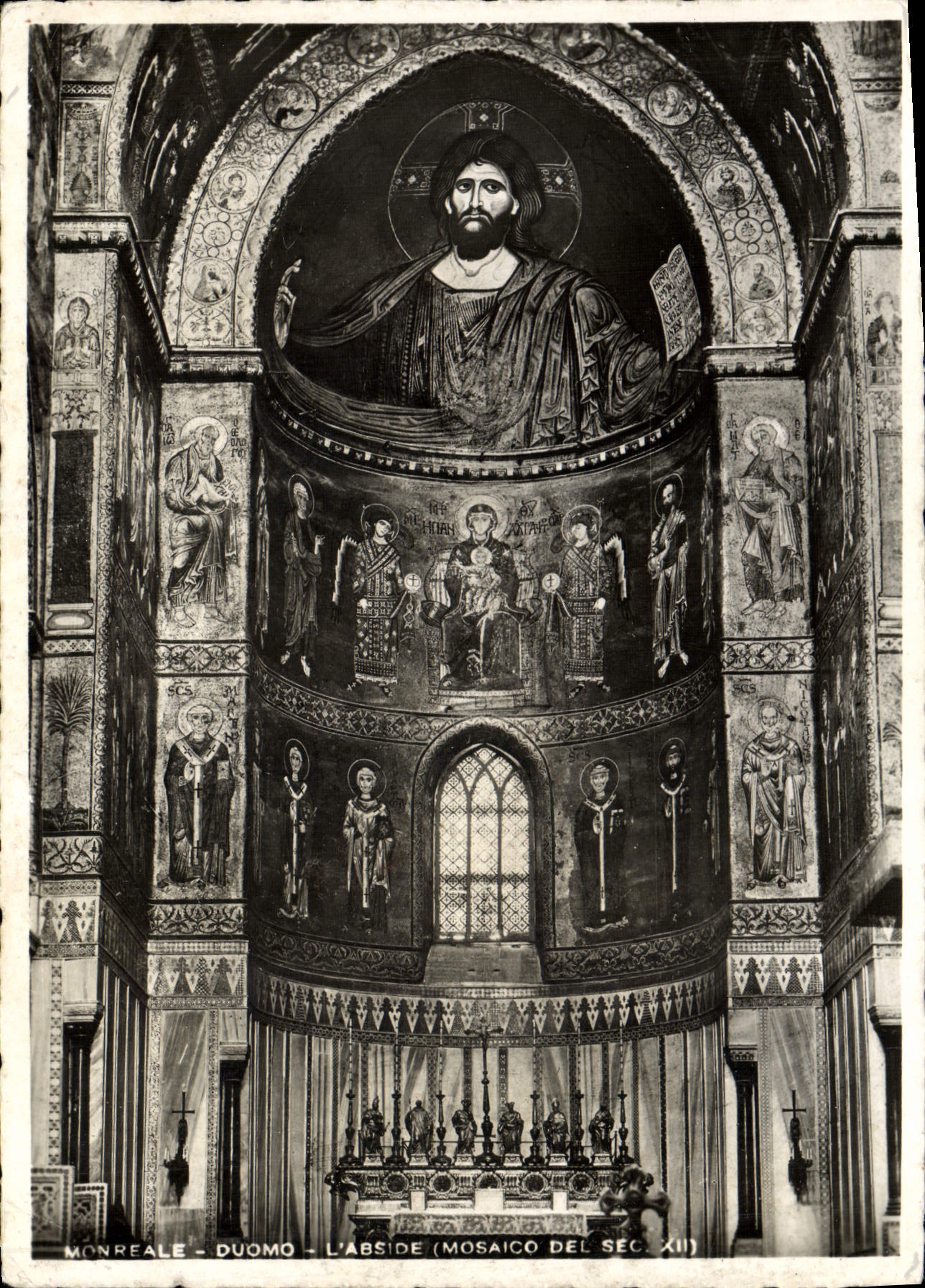 MODERN CARD Monreale Duomo the Apse