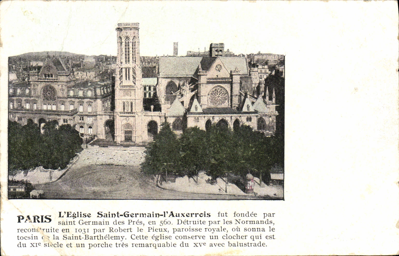 CPA Paris L'Eglise Saint Germain l'Auxerrois