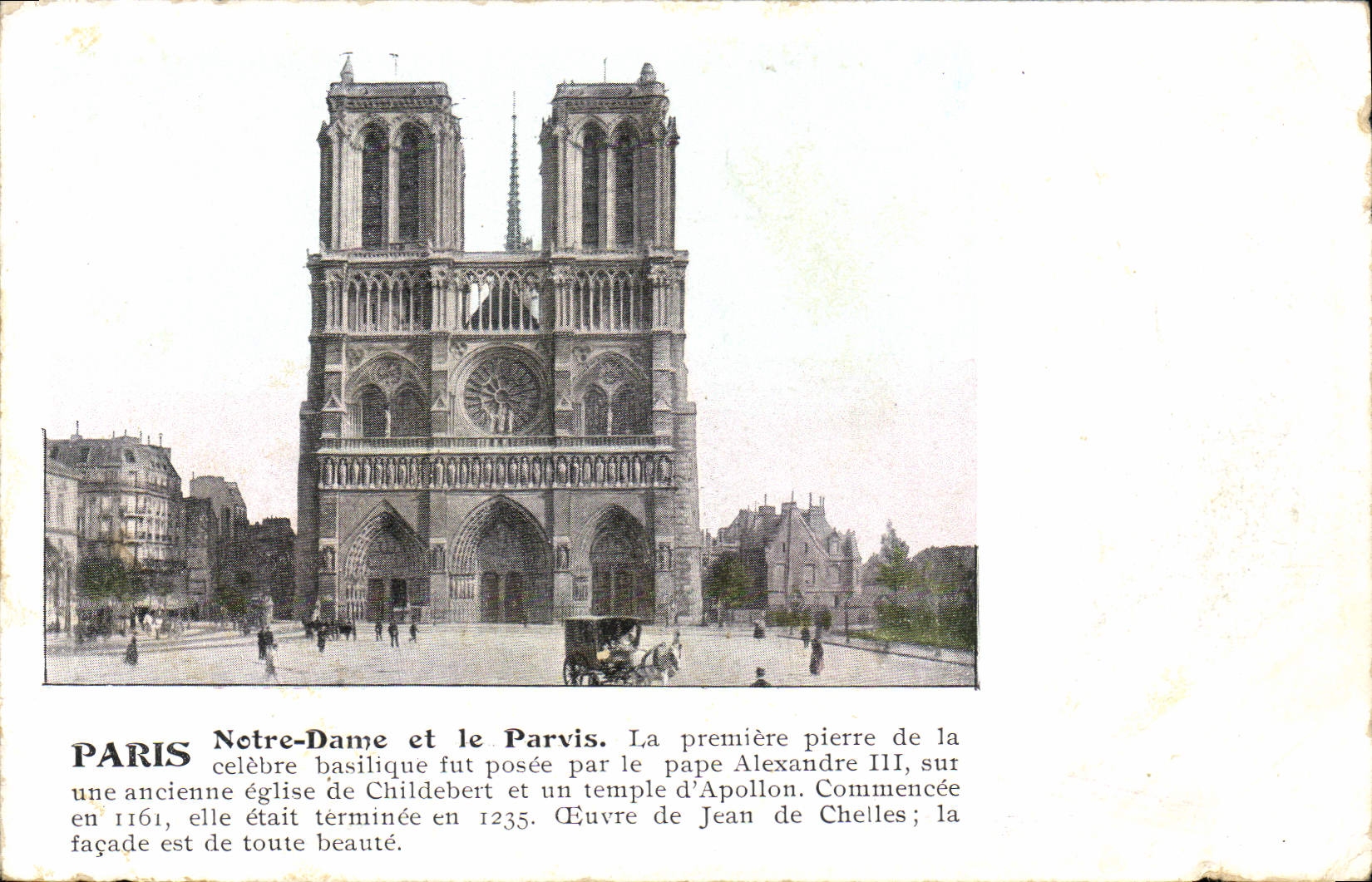 CPA Paris Notre Dame et le Parvis 