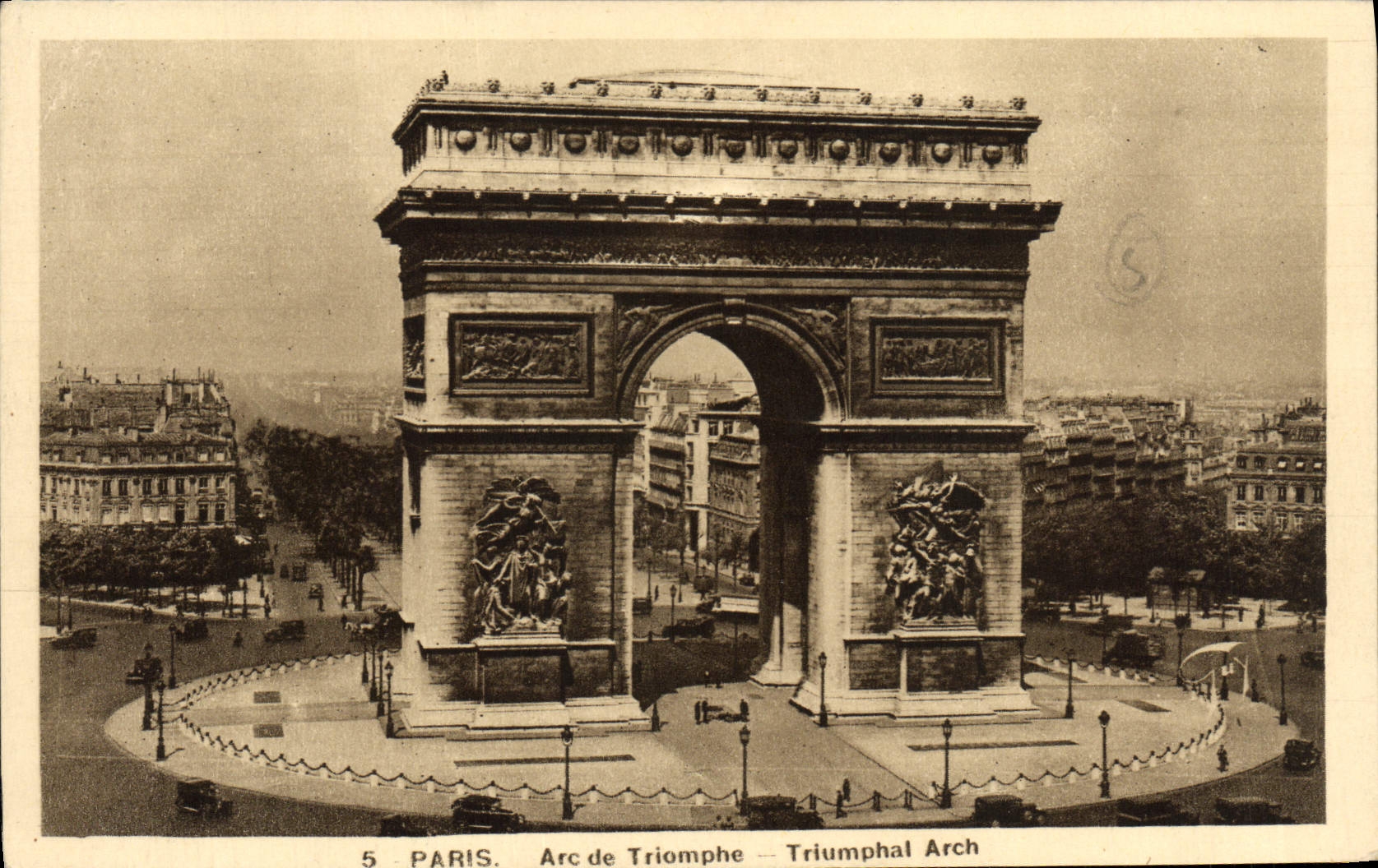 CPA Paris Arc de Triomphe 