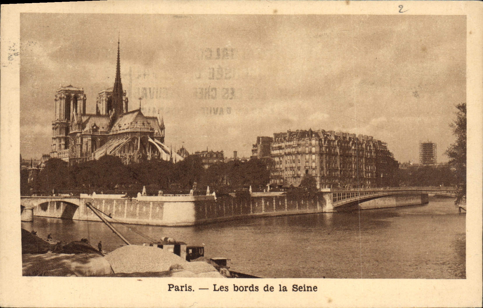CPA Paris Les bords de la Seine Notre Dame