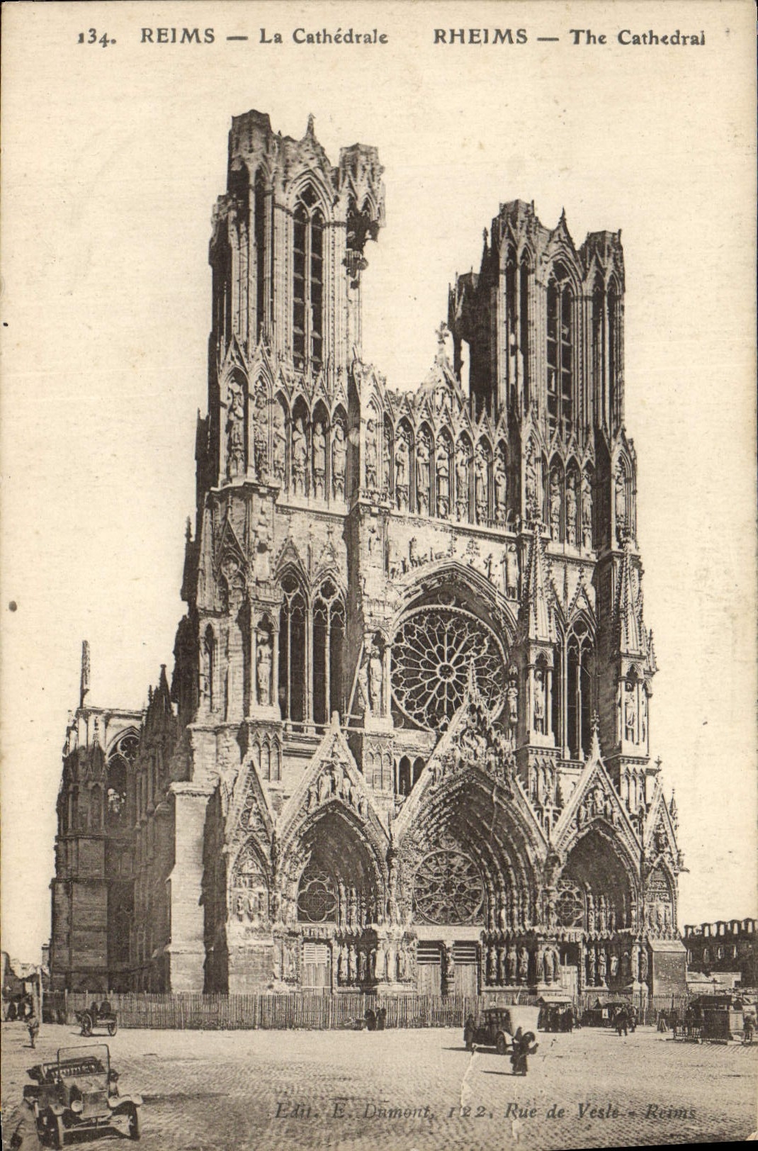 CPA Reims La Cathedrale