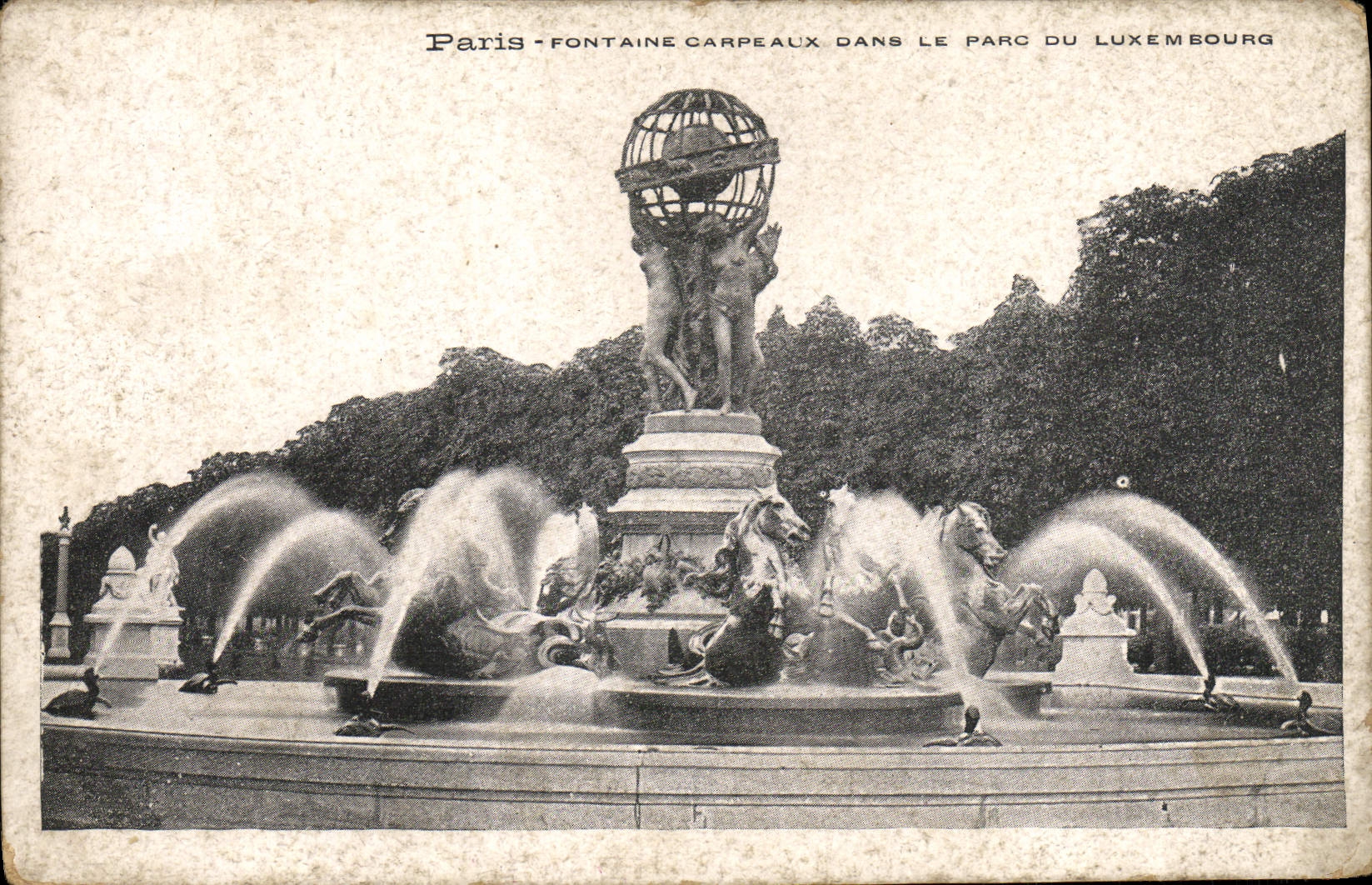 CPA Paris Fontaine Carpeaux Dans Le parc du Luxembourg