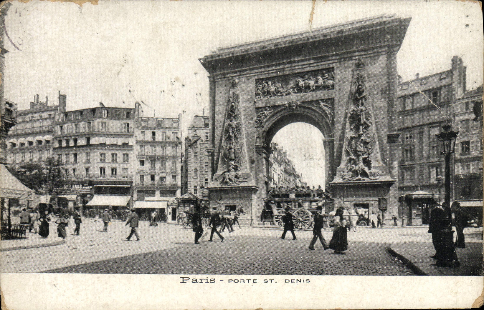 VINTAGE POSTCARD Paris Carries St Denis