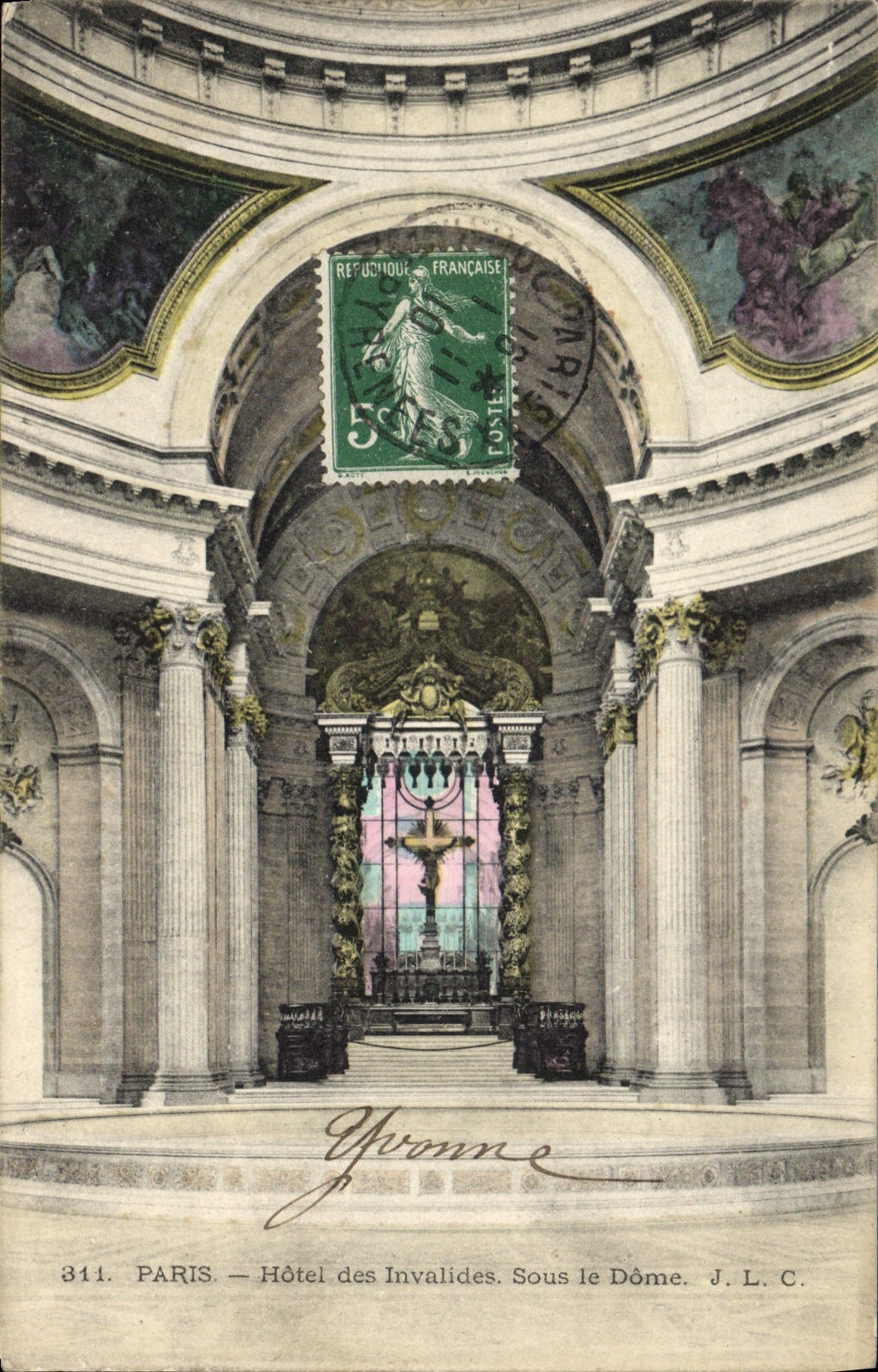 CPA Paris Hotel des Invalides Sous le Dome
