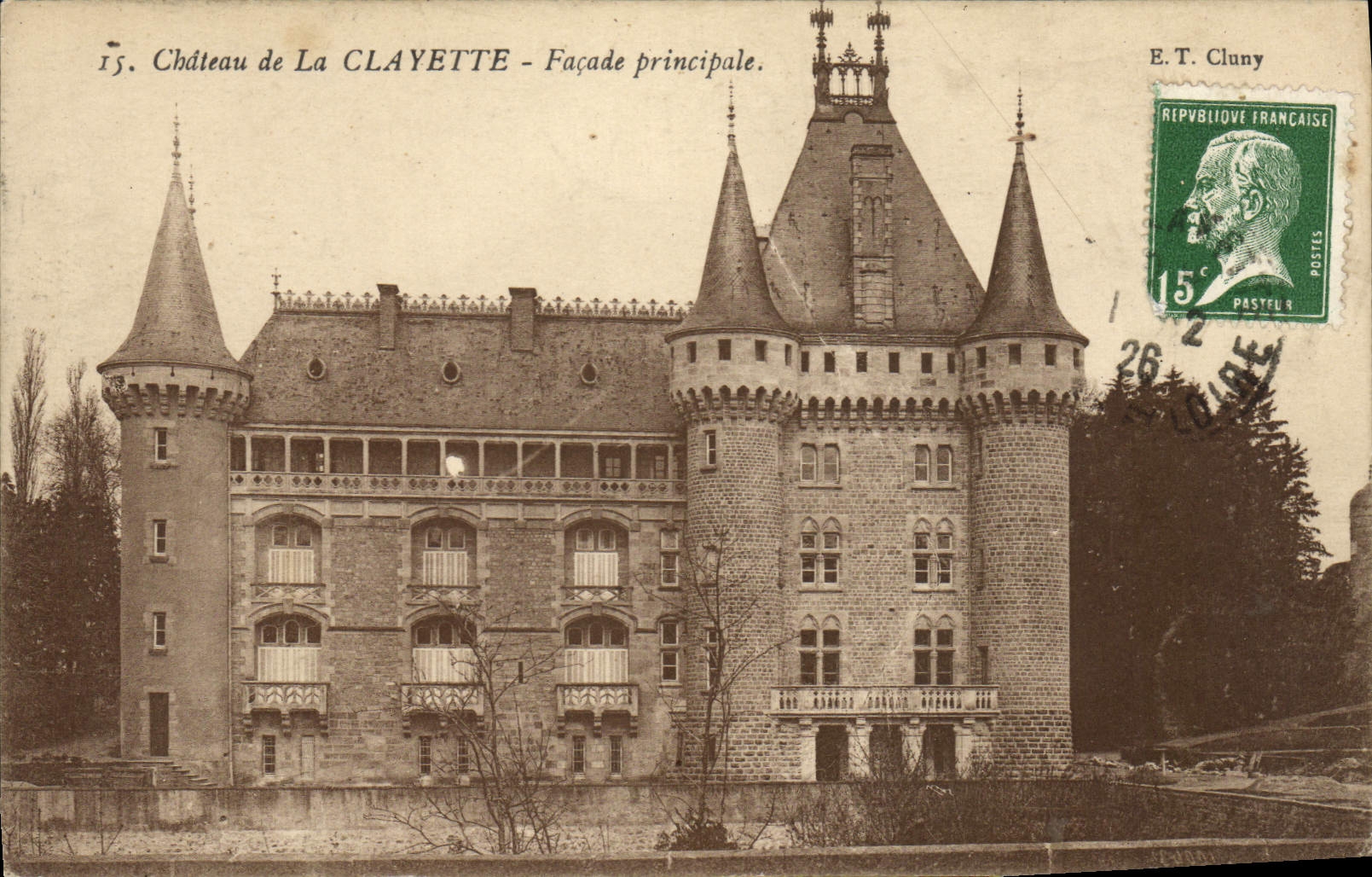 VINTAGE POSTCARD Castle of the Sieve Principal Frontage