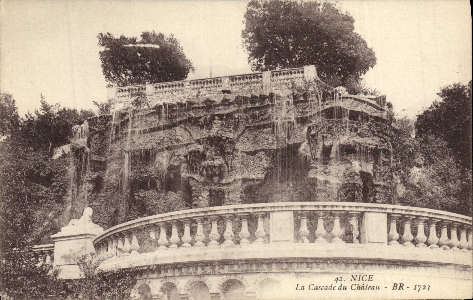 CPA Nice La Cascade Du Chateau