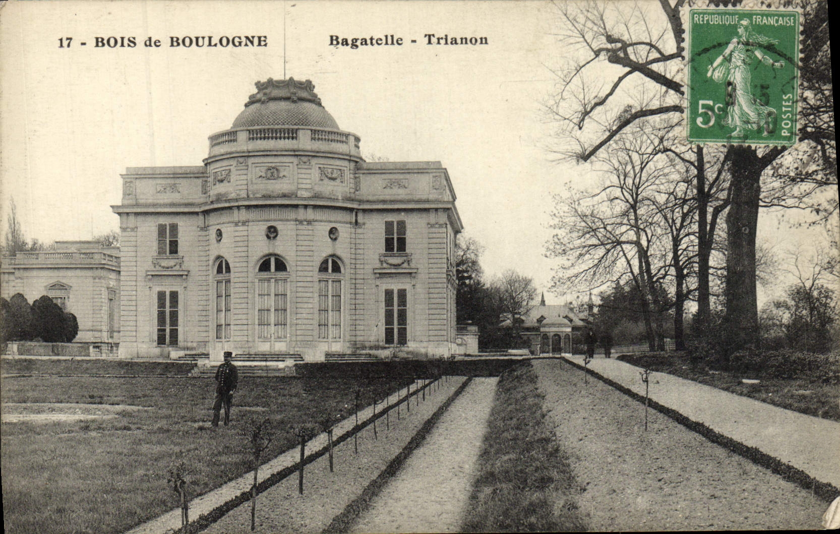 VINTAGE POSTCARD Bois de Boulogne Trianon Trifle