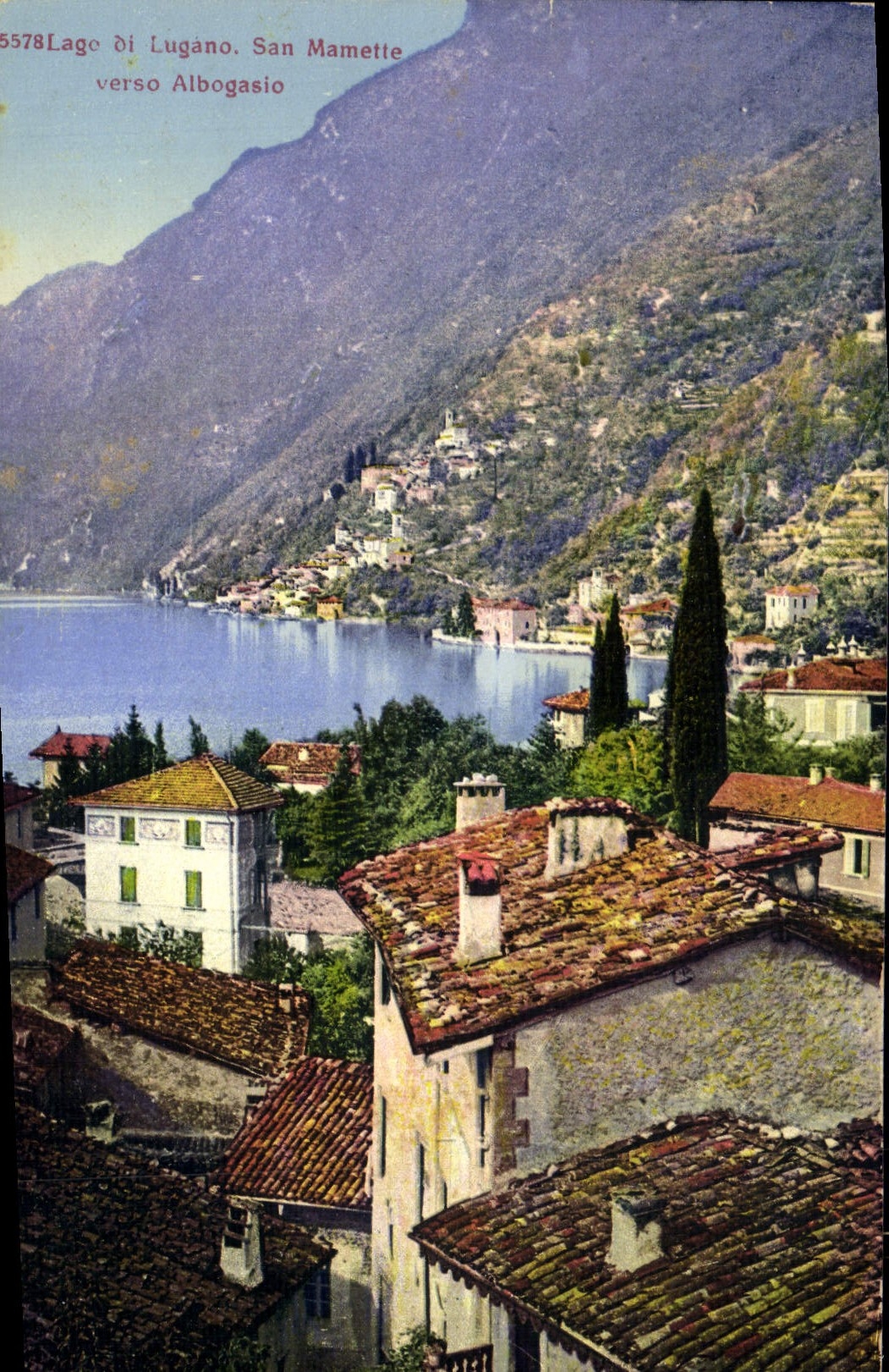 CPA Lago di Lugano San Mamette verso Albogasio