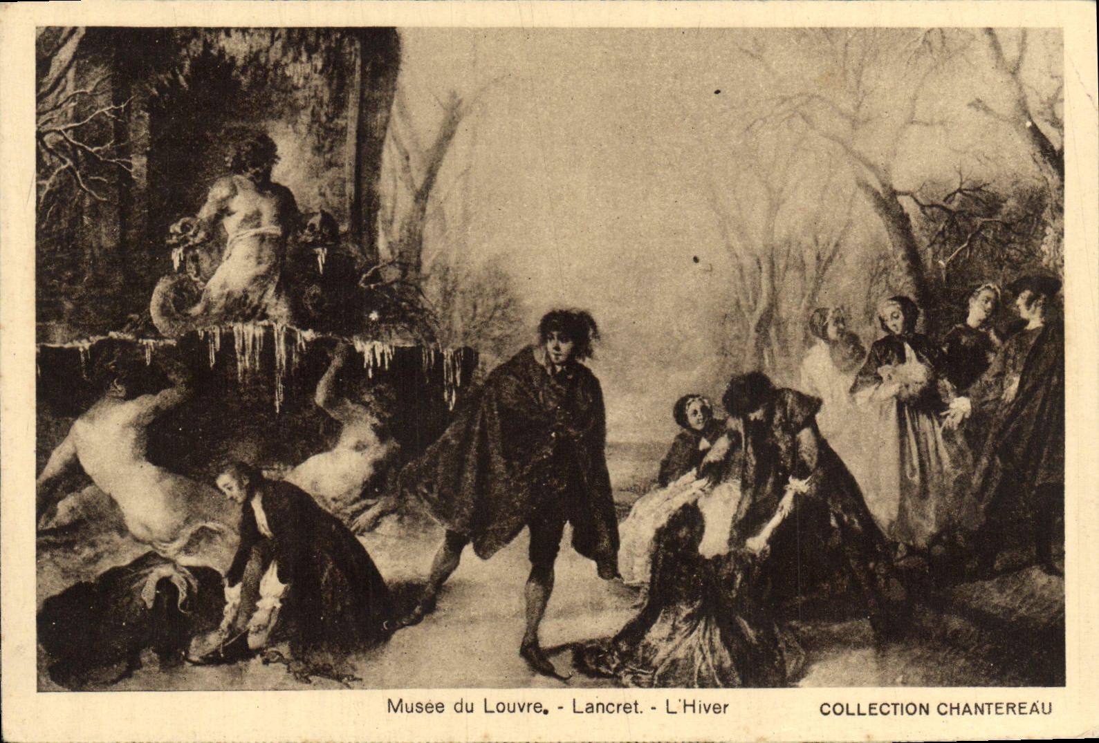 CPA Musee du Louvre Lancret L'Hiver Chantereau