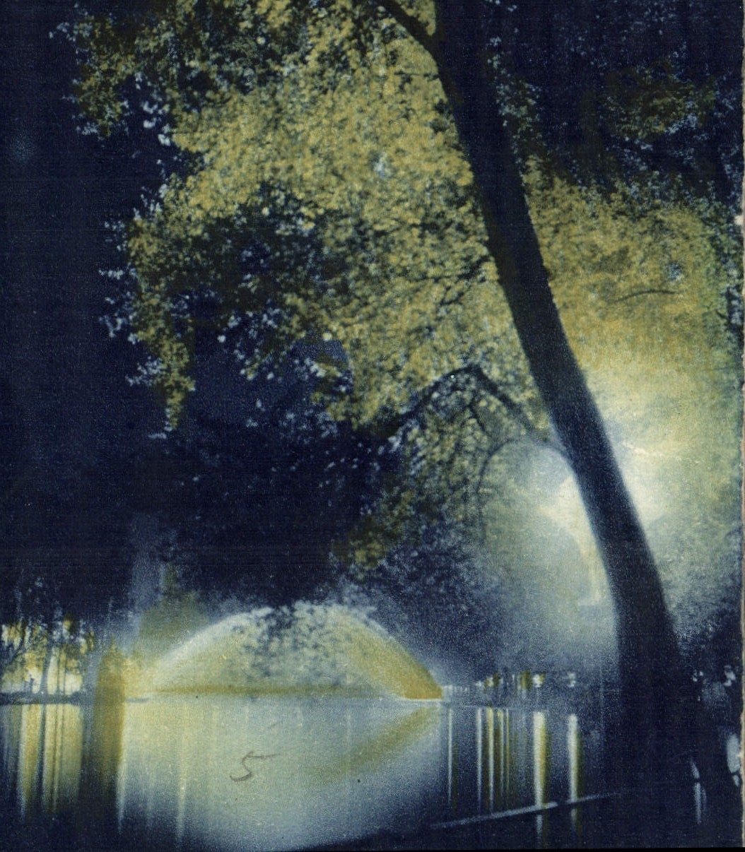 VINTAGE POSTCARD Paris water bridges