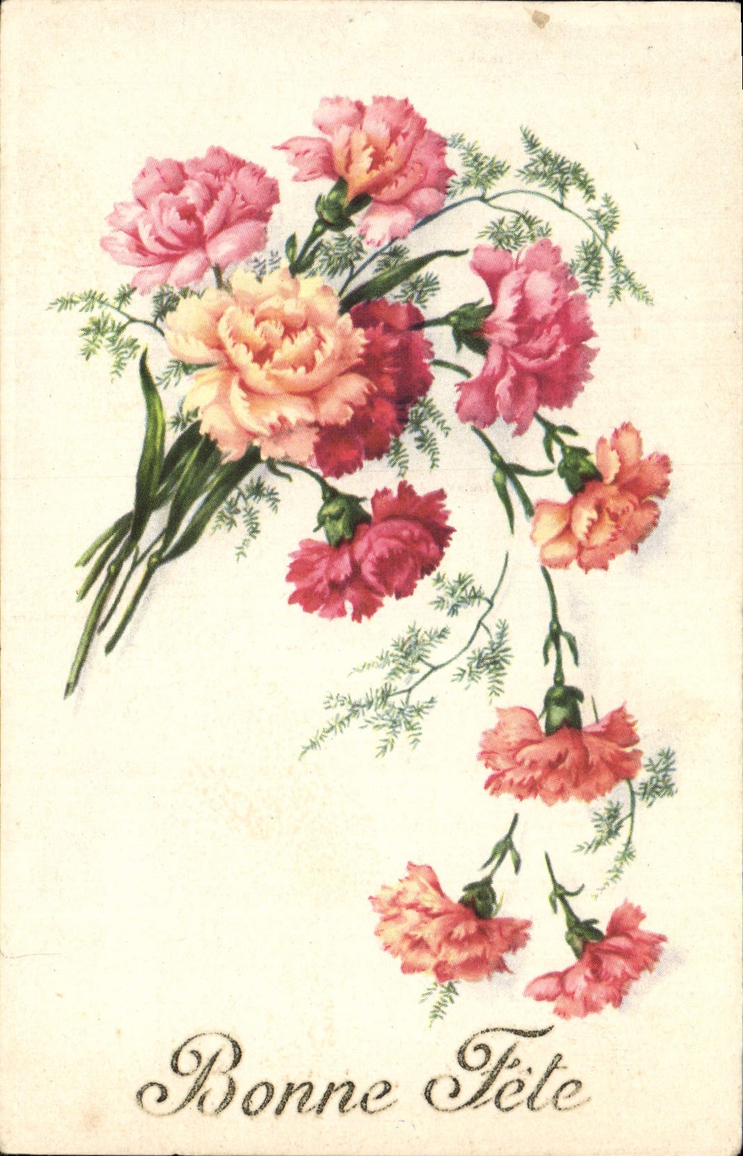 CPA Bonne Fete Fleurs