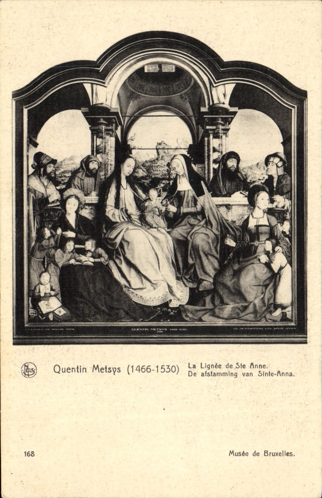 CPA Quentin Metsps La Lignee de Ste Anne Musee de Bruxelles