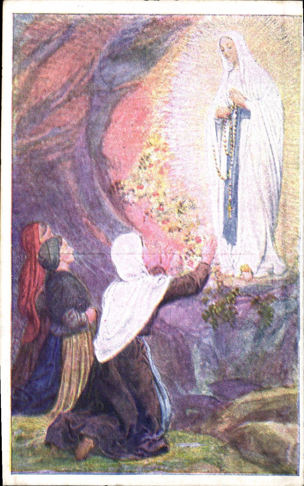 CPA Deuxieme apparition 14 fevrier Vierge 