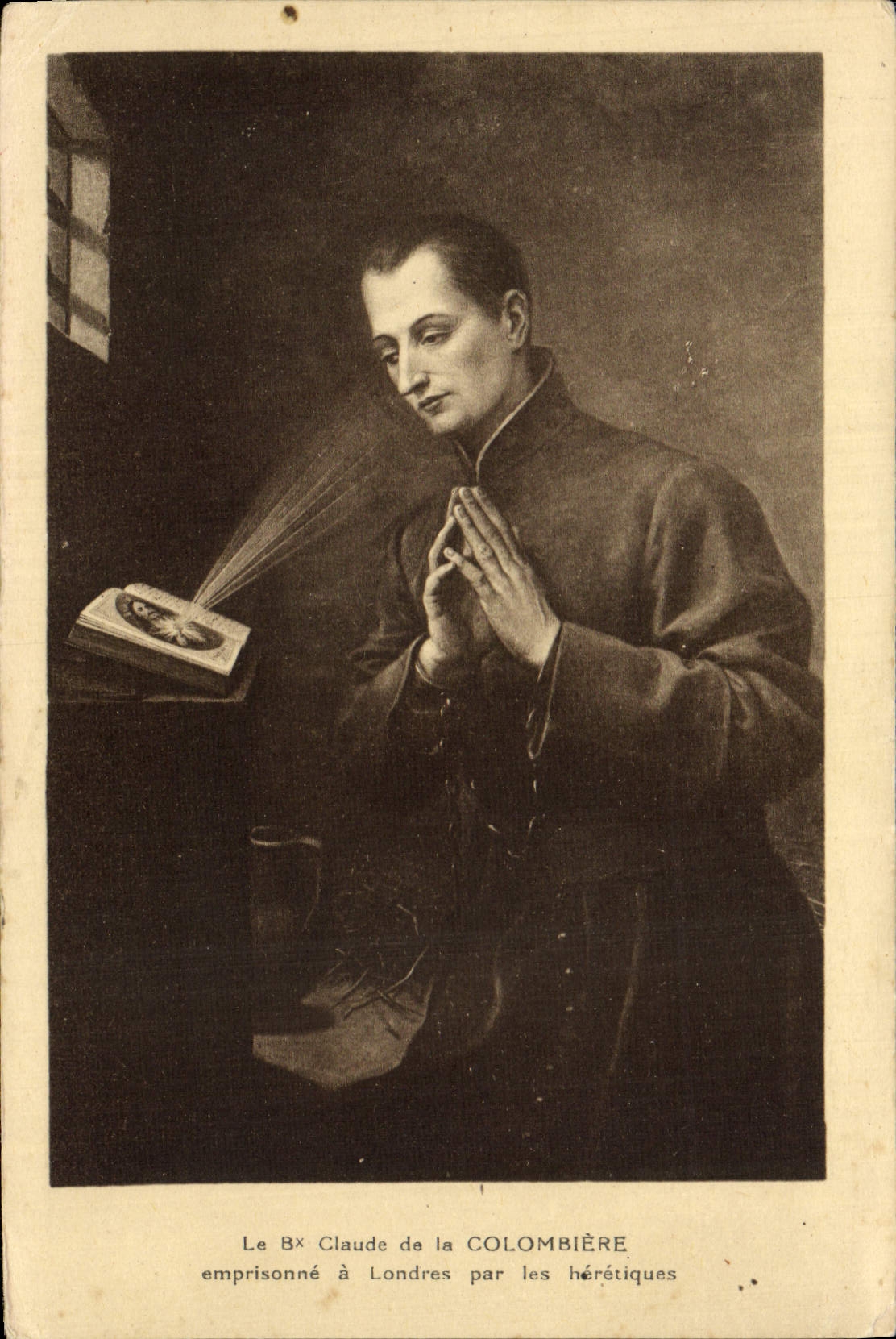 VINTAGE POSTCARD Bx Claude of Colombiere imprisons has London by the heretics