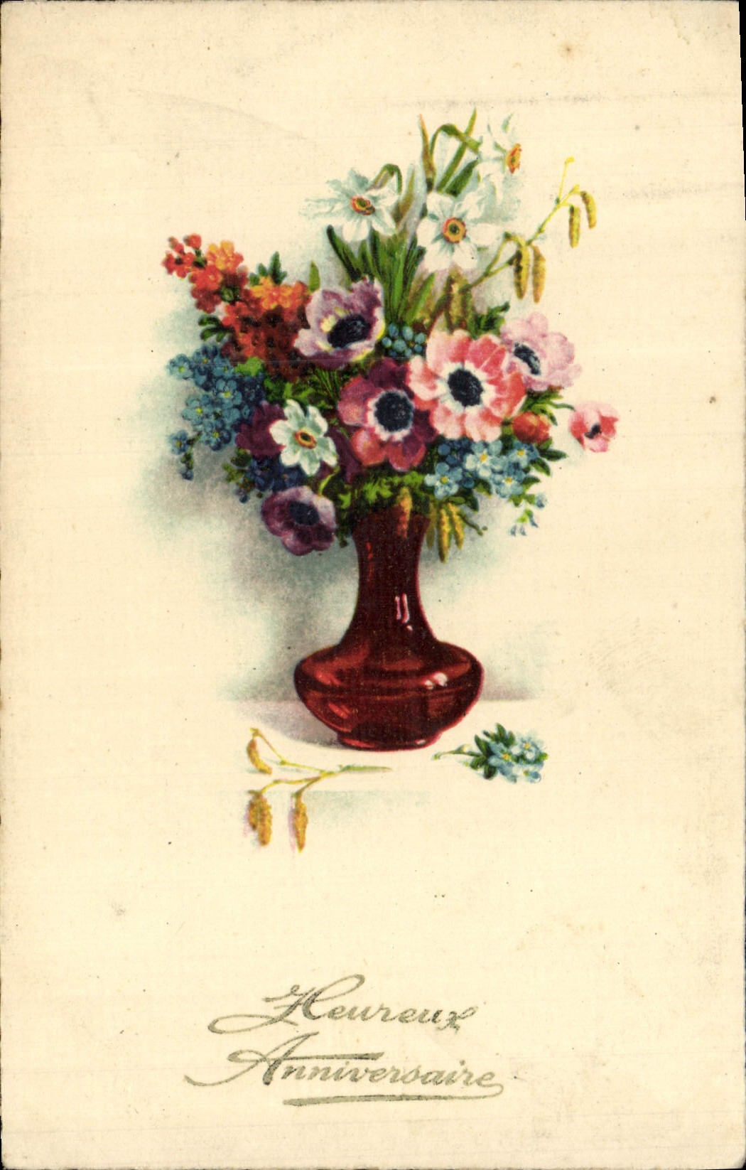 CPA Fantaisie Fleurs