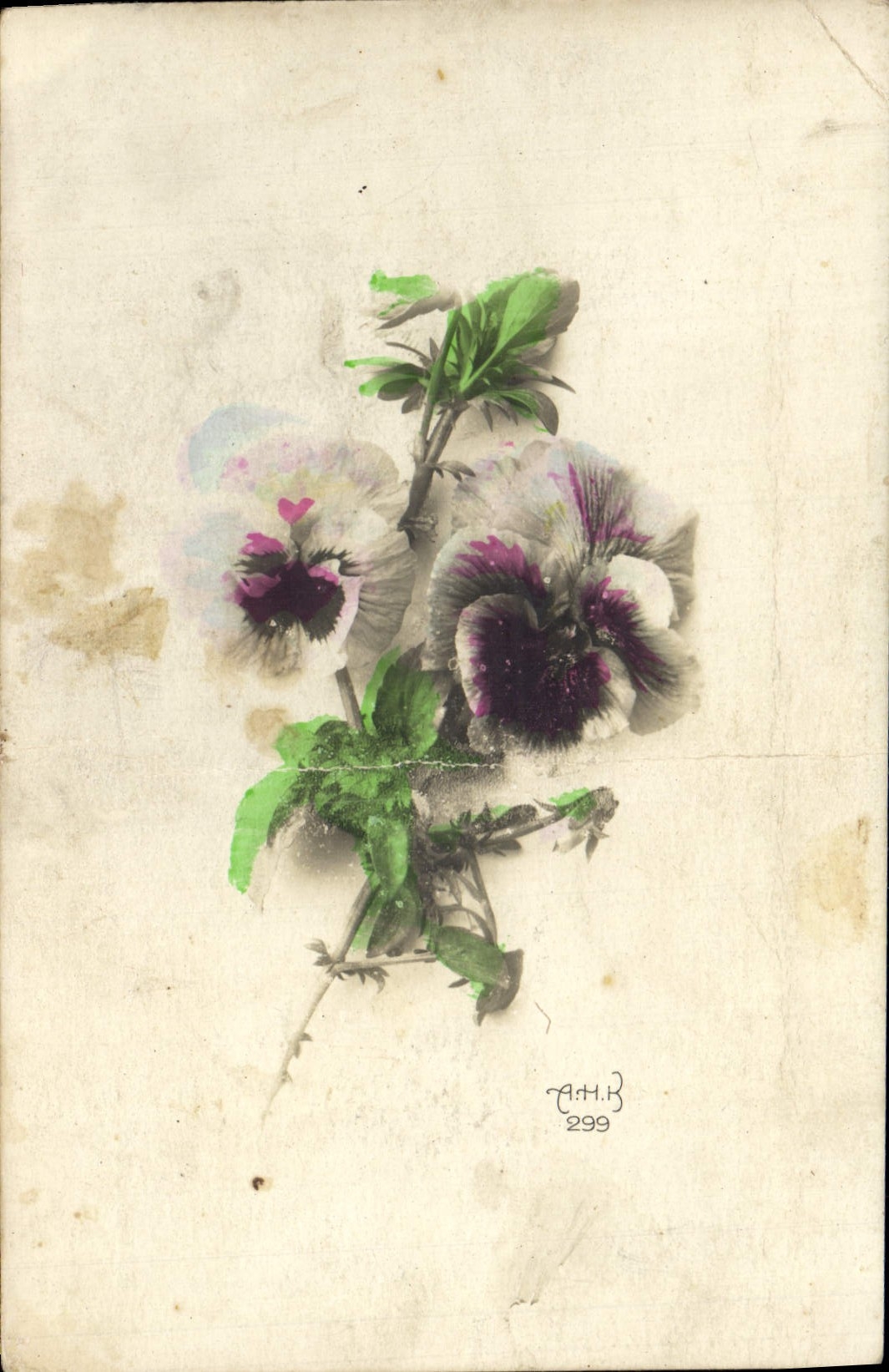 CPA Fantaisie Fleurs