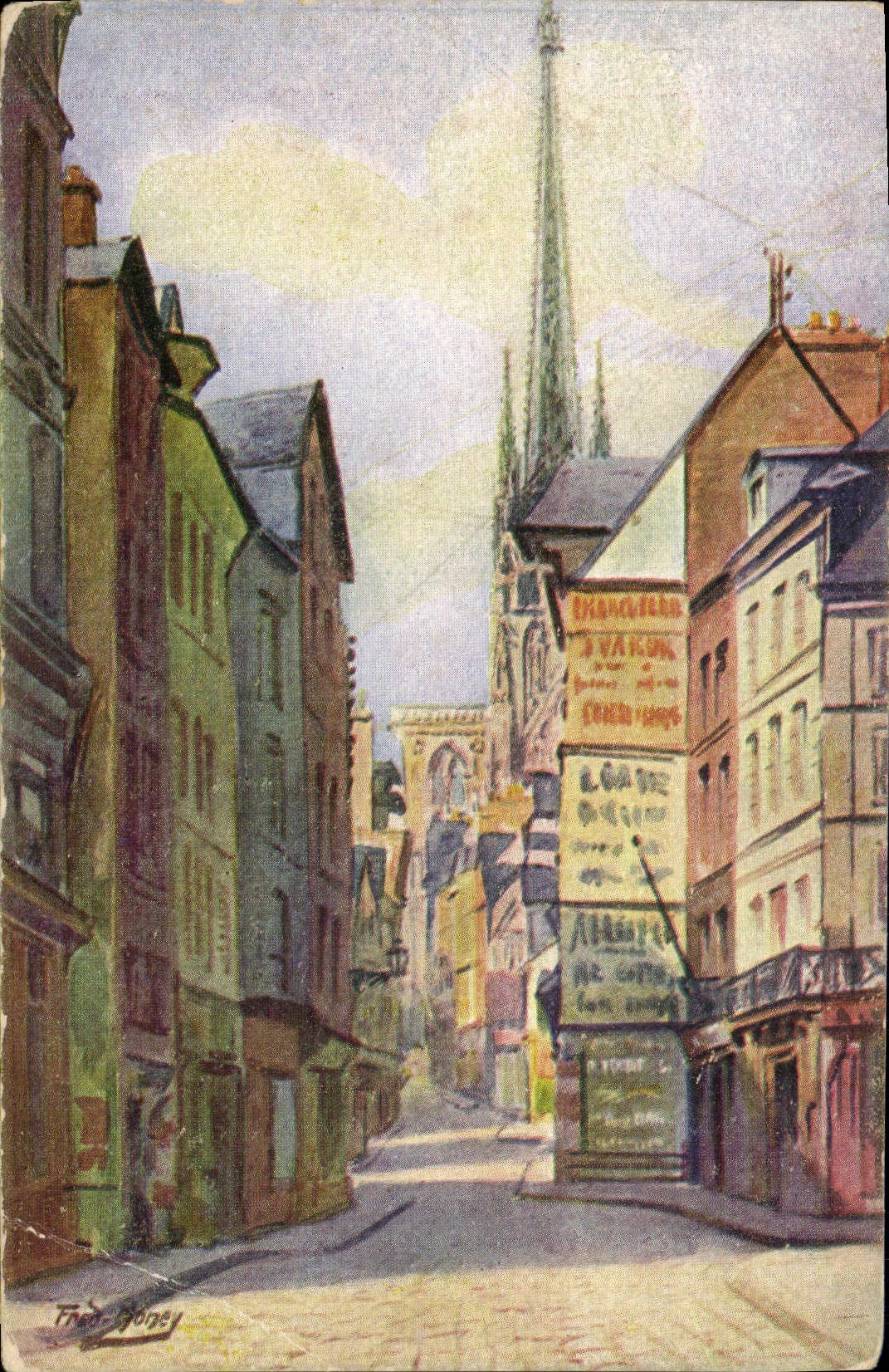 CPA Rouen Rue du Bac