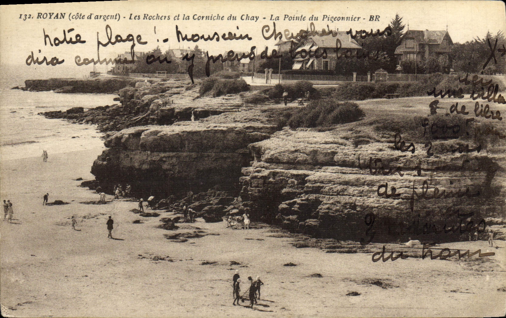 CPA Royan Les Rochers et la Corniche du Chay La Pointe du pigeonnier