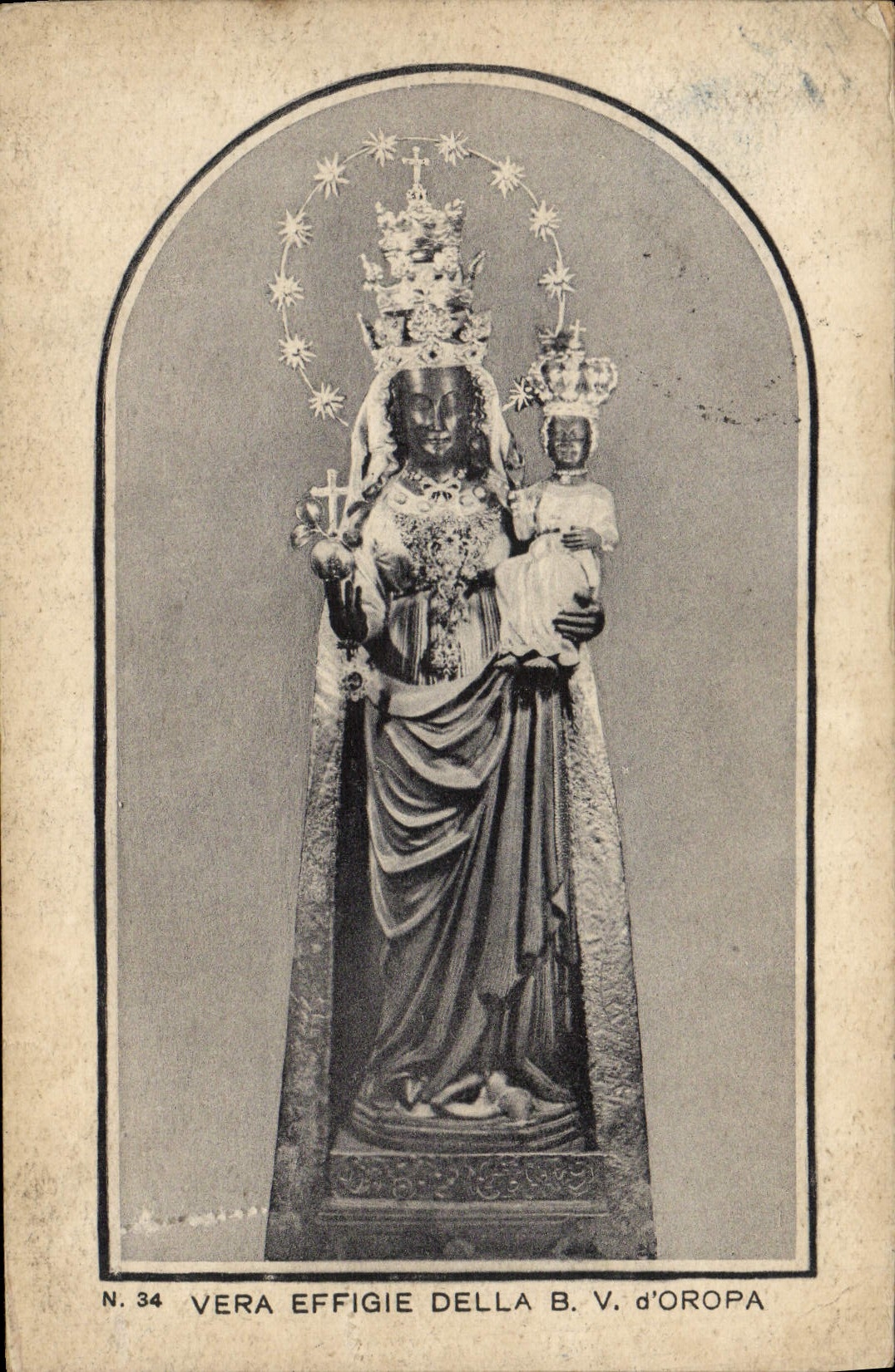 CPA Vera Effigie Della B V d'Oropa