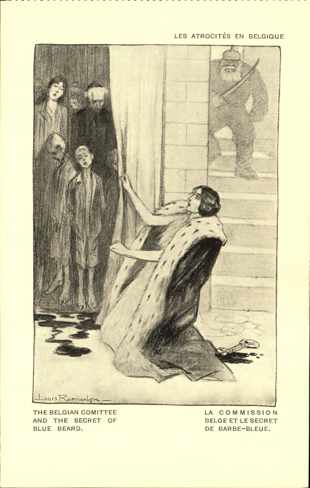 VINTAGE POSTCARD Militaria Orphans of the war atrocities in Belgium