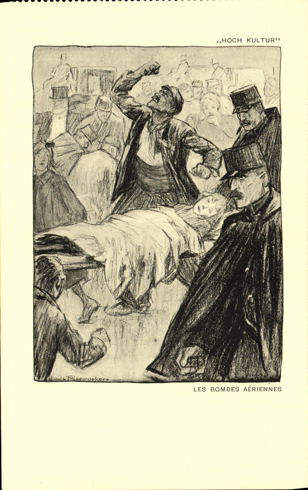 VINTAGE POSTCARD Militaria Orphans of the war Air Bombs