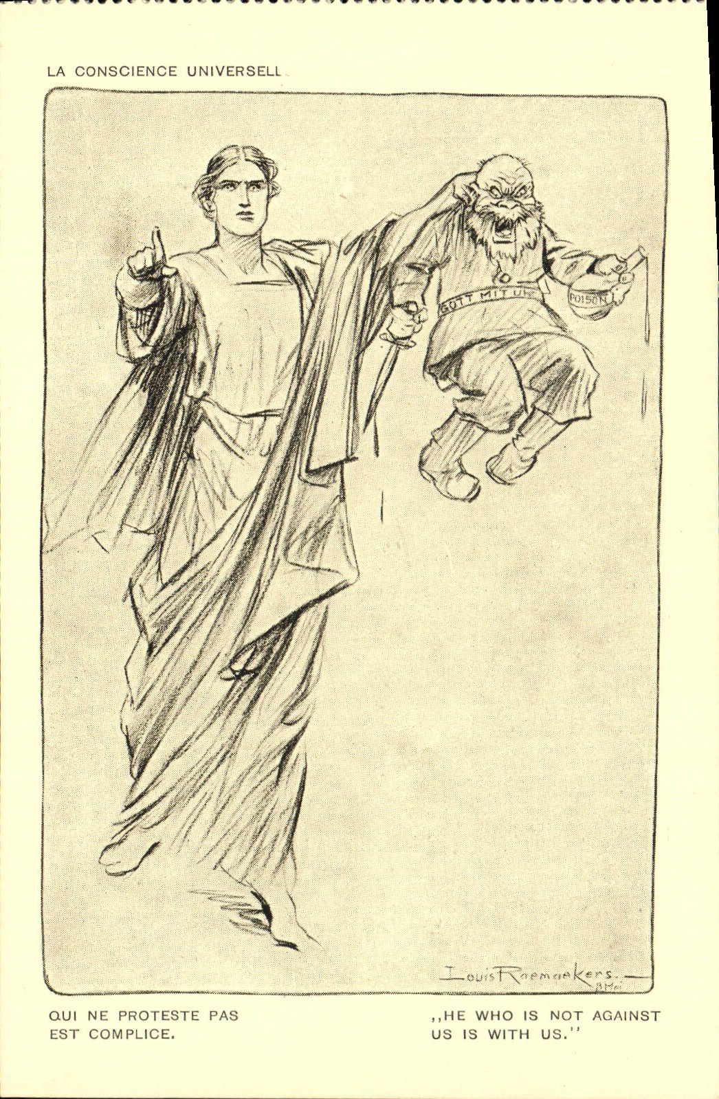 La POSTAL Militaria Orphelins de la VENDIMIA de la guerra de Oui no protesta es accesoria la conciencia universal