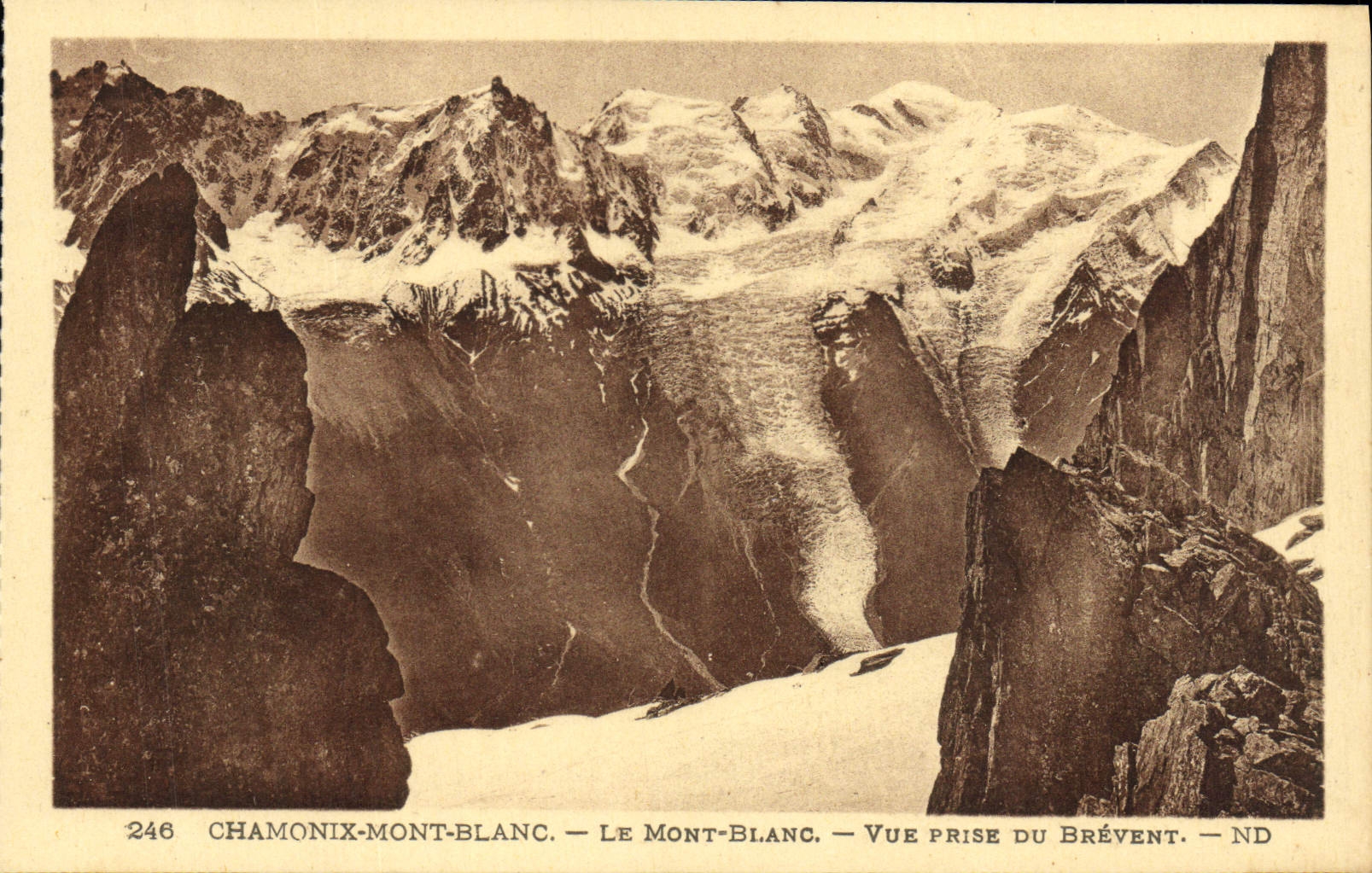 CPA Chamonix Le Mont Blanc Vue Prise Du Brevent