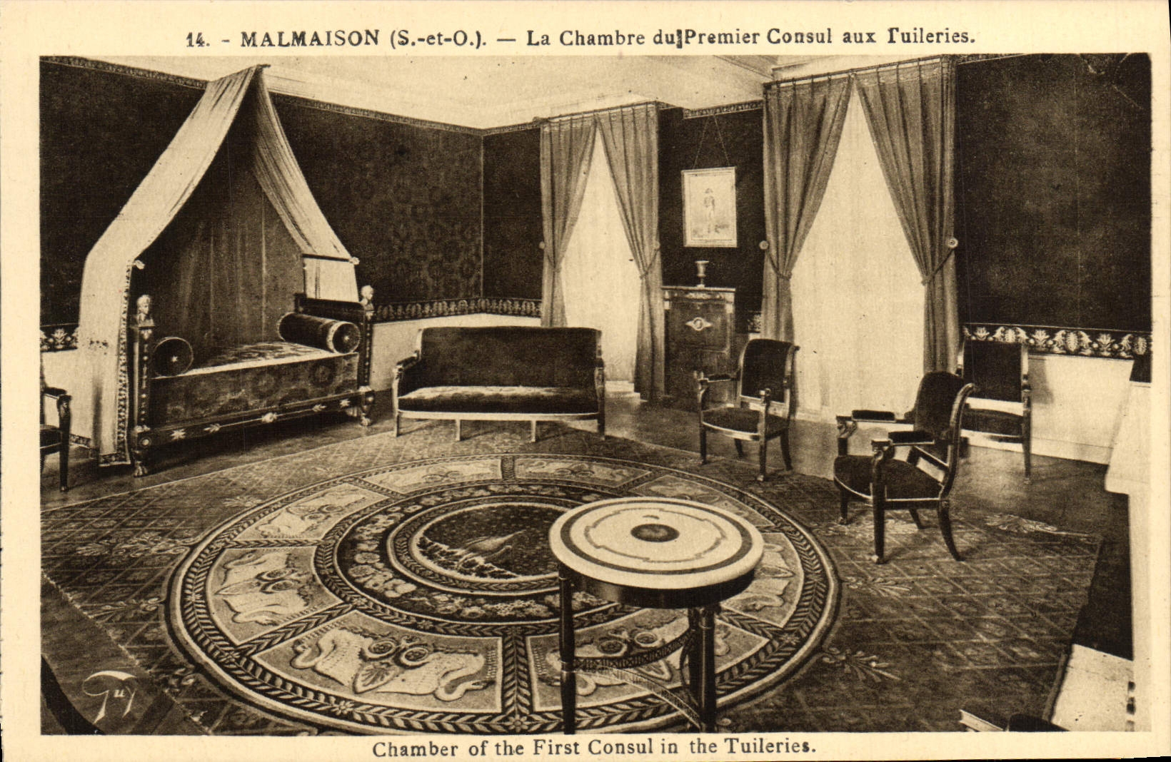CPA Malmaison Le Chambre du Premier Consul aux Tuileries