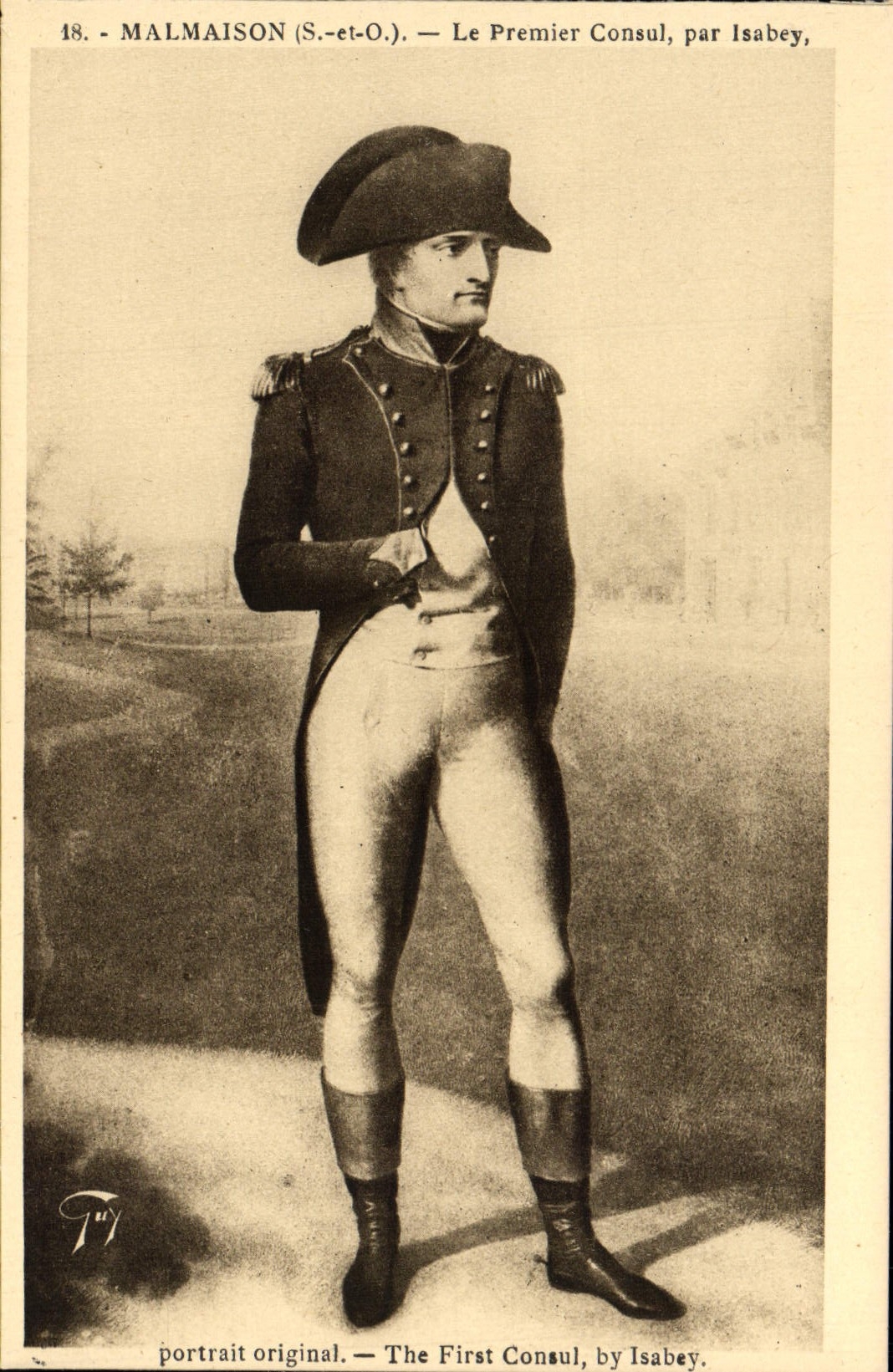CPA Malmaison Le Premier Consul par Isabey Napoleon 1er