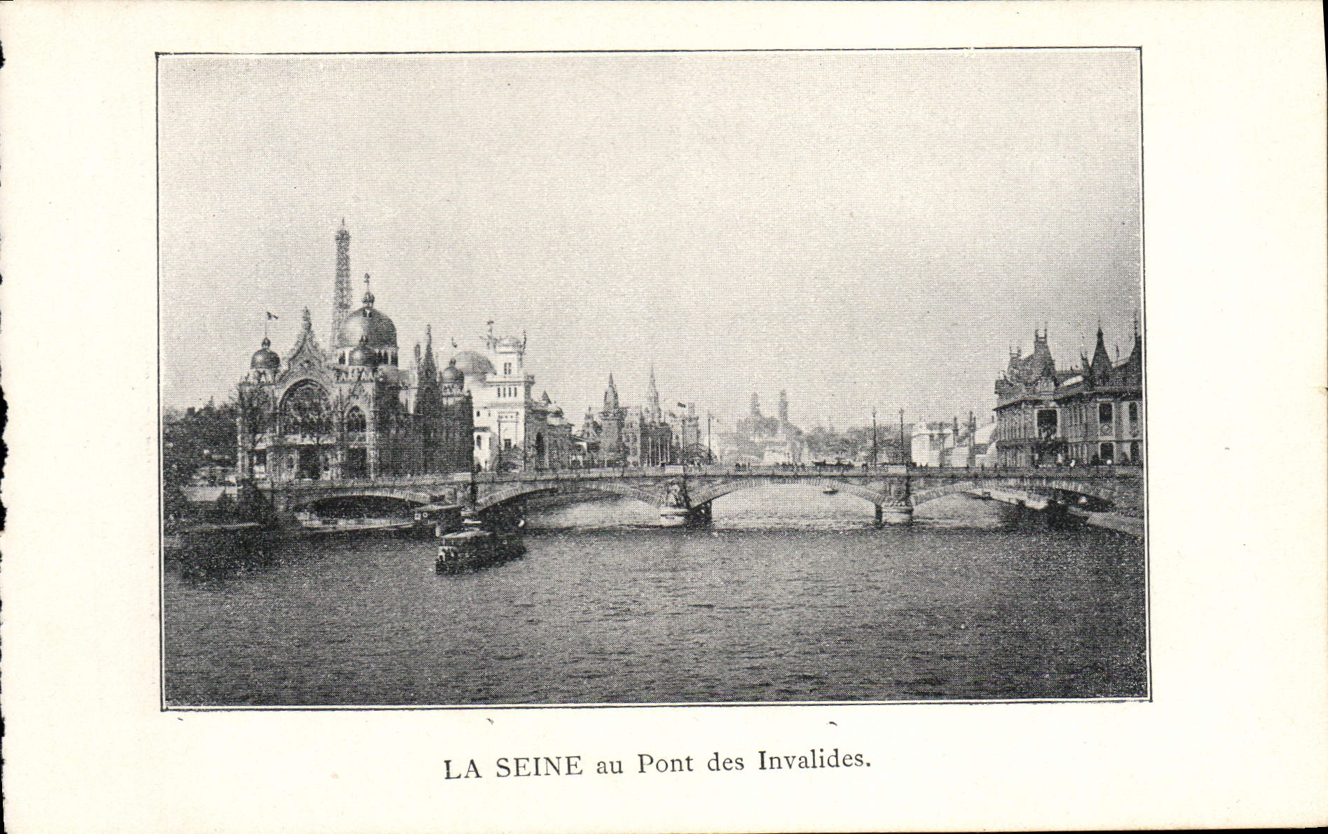 CPA Paris Exposition de 1900 La Seine Au Pont Des Invalides