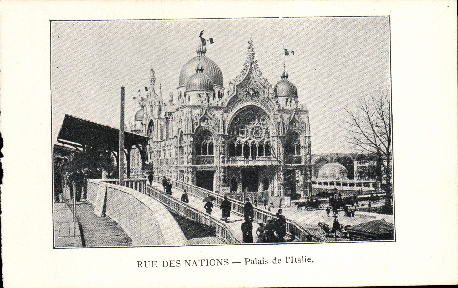 CPA Paris Exposition de 1900 Rue Des Nations Palais De I'Italie