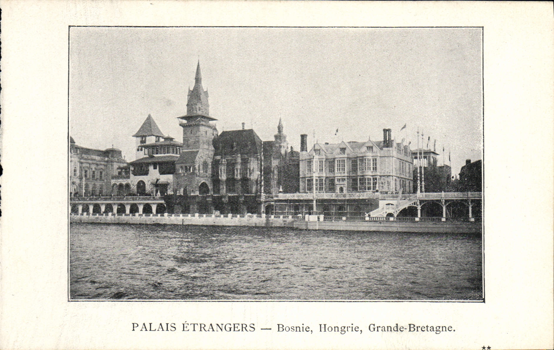 CPA Paris Exposition de 1900 Palais Etrangers Bosnie Hongrie Grande Bretagne