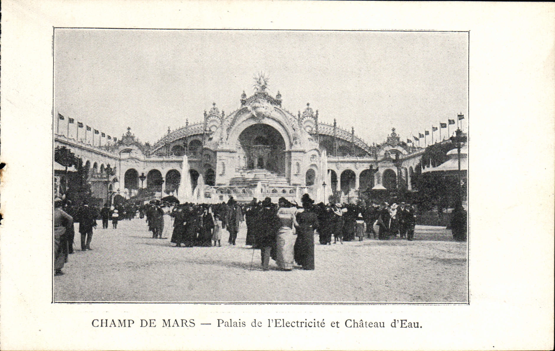 CPA Paris Exposition de 1900 Champ De Mars Palais De l'Electricite Et Chateau D'Eau