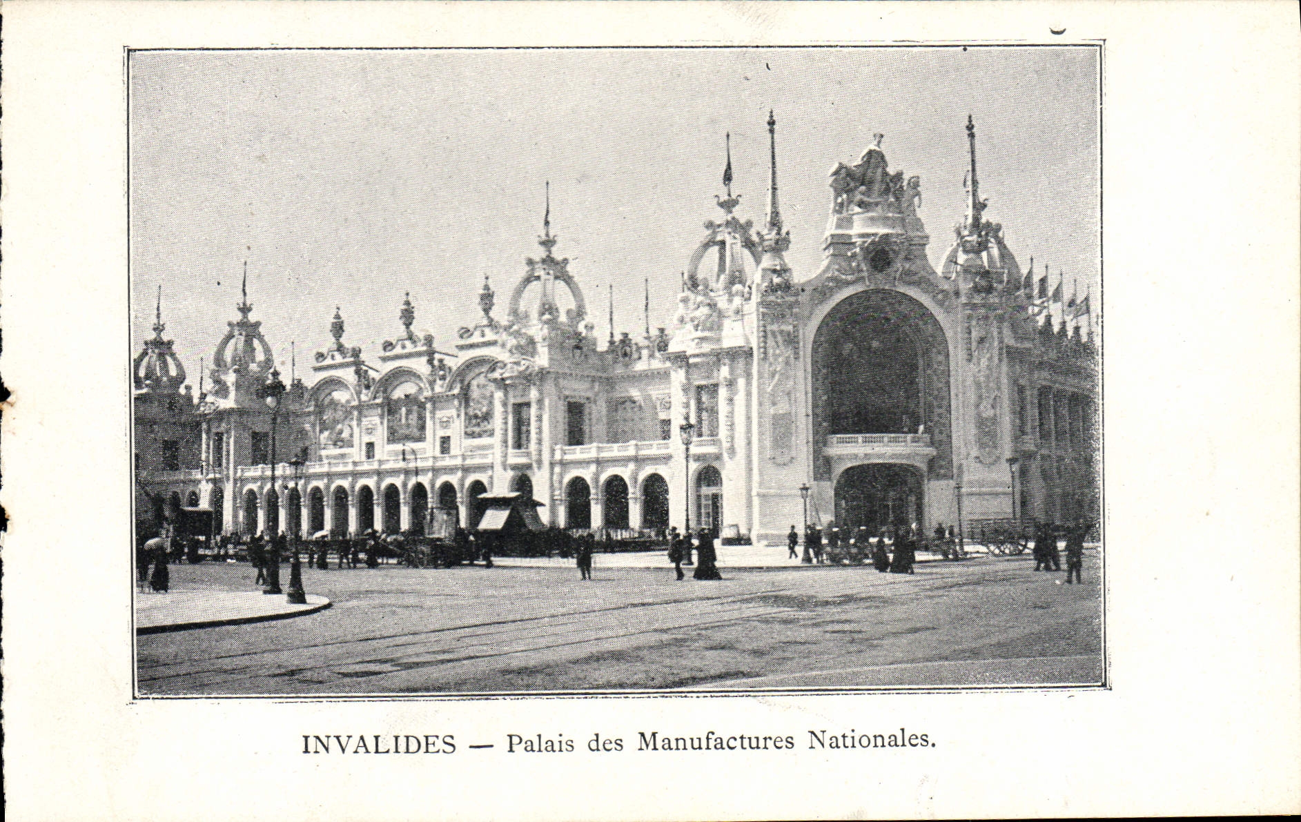 VINTAGE POSTCARD Paris Fair of 1900 Invalides Palais Des Manufactures Nationales