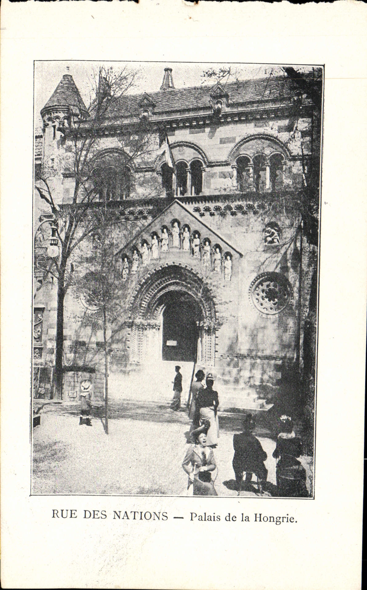 VINTAGE POSTCARD Street Of the Nations Palate Of Hungary
