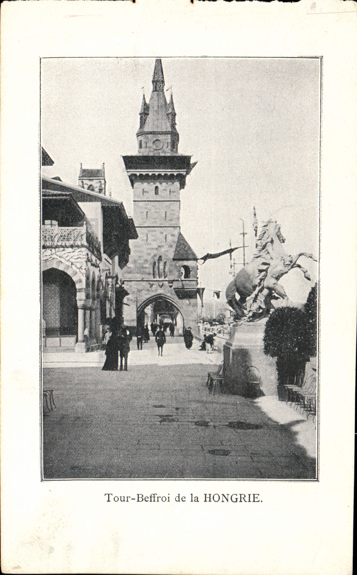 VINTAGE POSTCARD Paris Turn Belfry Of Hungary