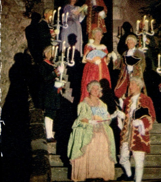 MODERN CARD Castle Of Lude Its Light And Spectacle Under the Reign Of Louis XV At the time of a Sumptuous Evening