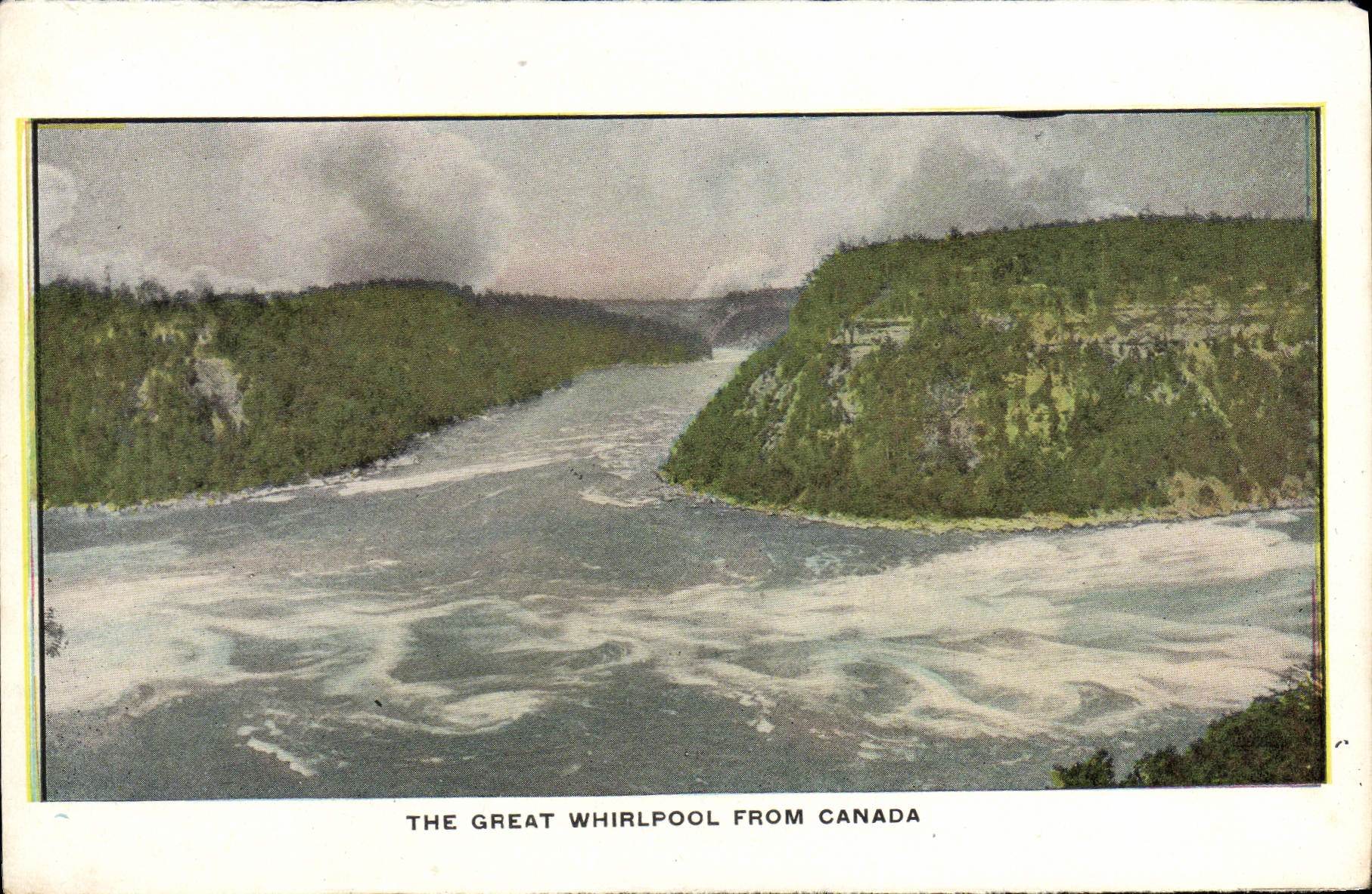 POSTAL de la VENDIMIA el gran torbellino de Canadá Niagara Falls
