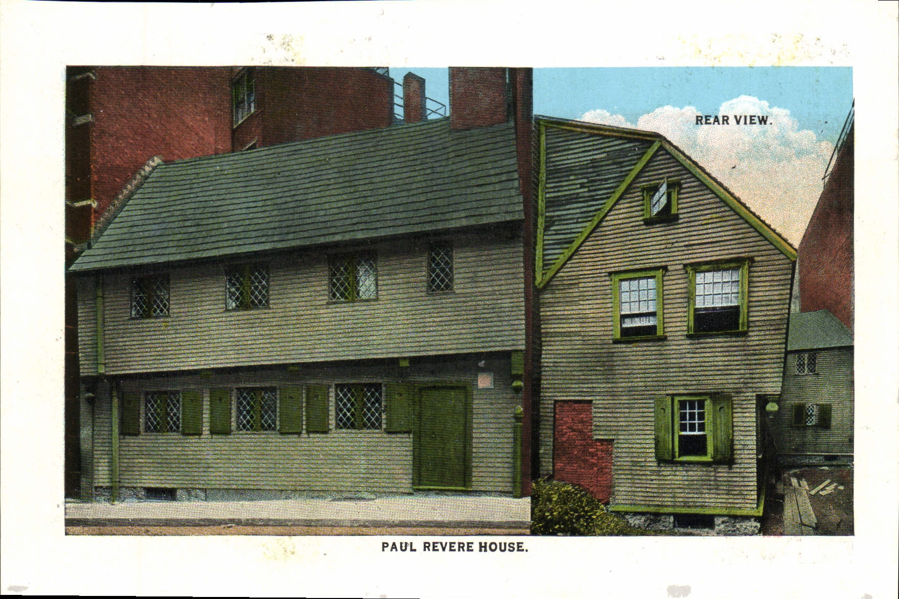 La opinión posterior Paul de la POSTAL de la VENDIMIA reverencia el hotel de la plaza de Somerset Copley del hotel de la casa