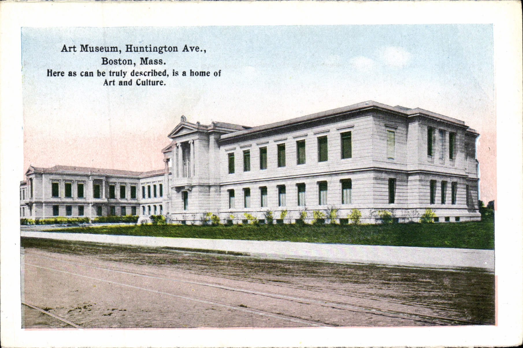 Jardín público del cortijo de la avenida Boston de Huntington del museo de arte de la POSTAL de la VENDIMIA