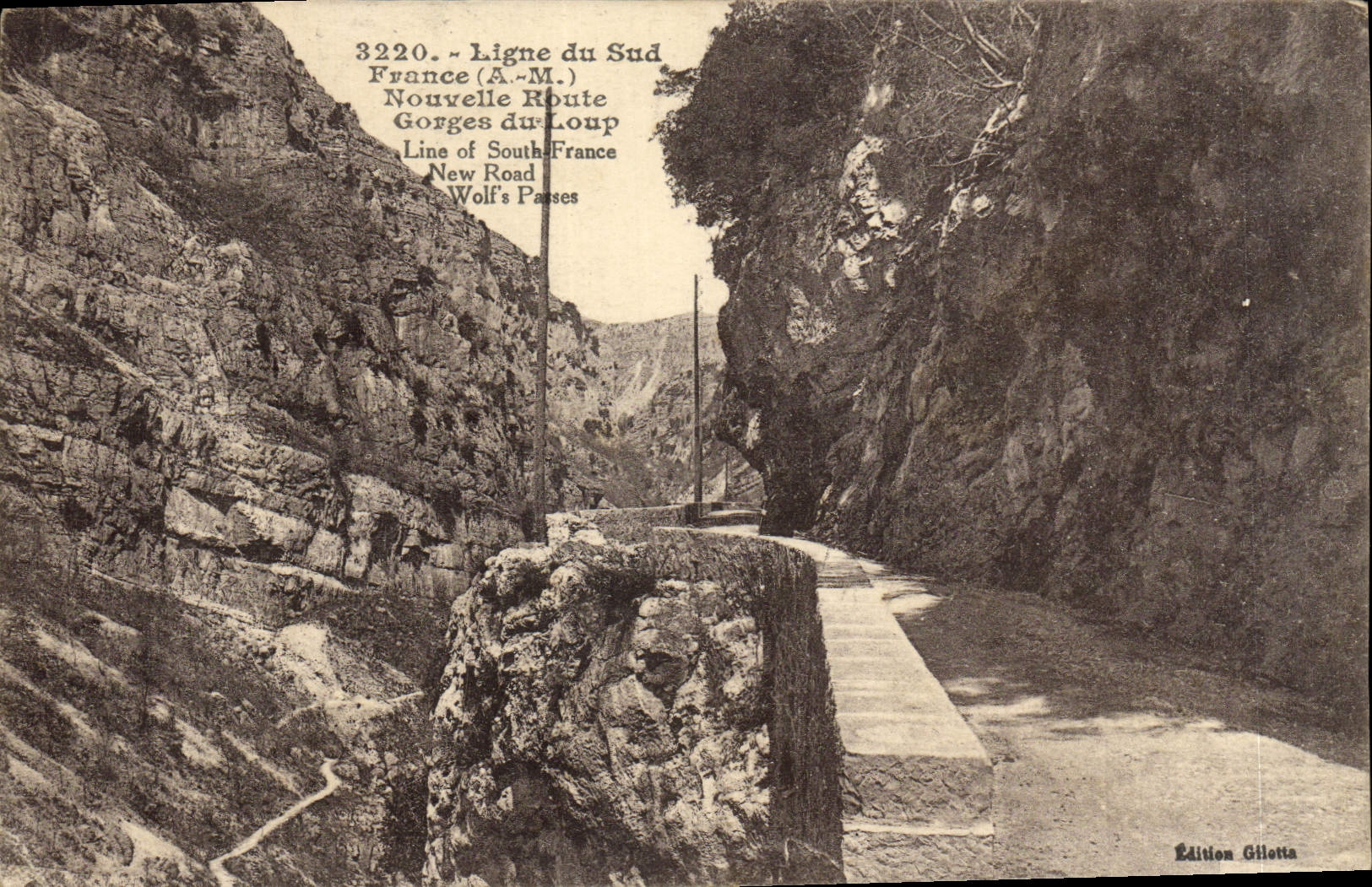 CPA Ligne Du Sud France Nouvelle Route Gorges Du Loup