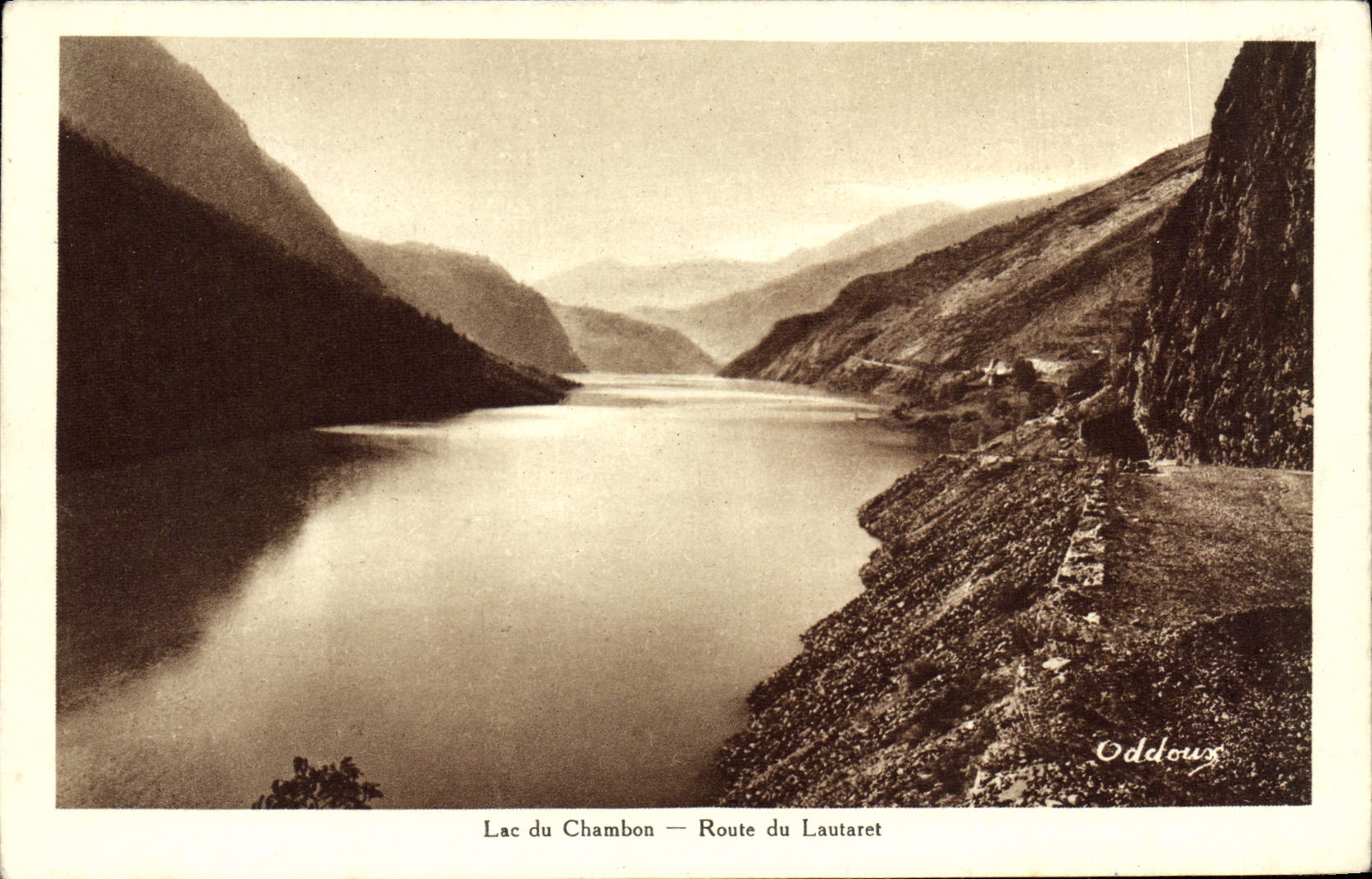 CPA Lac Du Chambon Route Du Lautaret