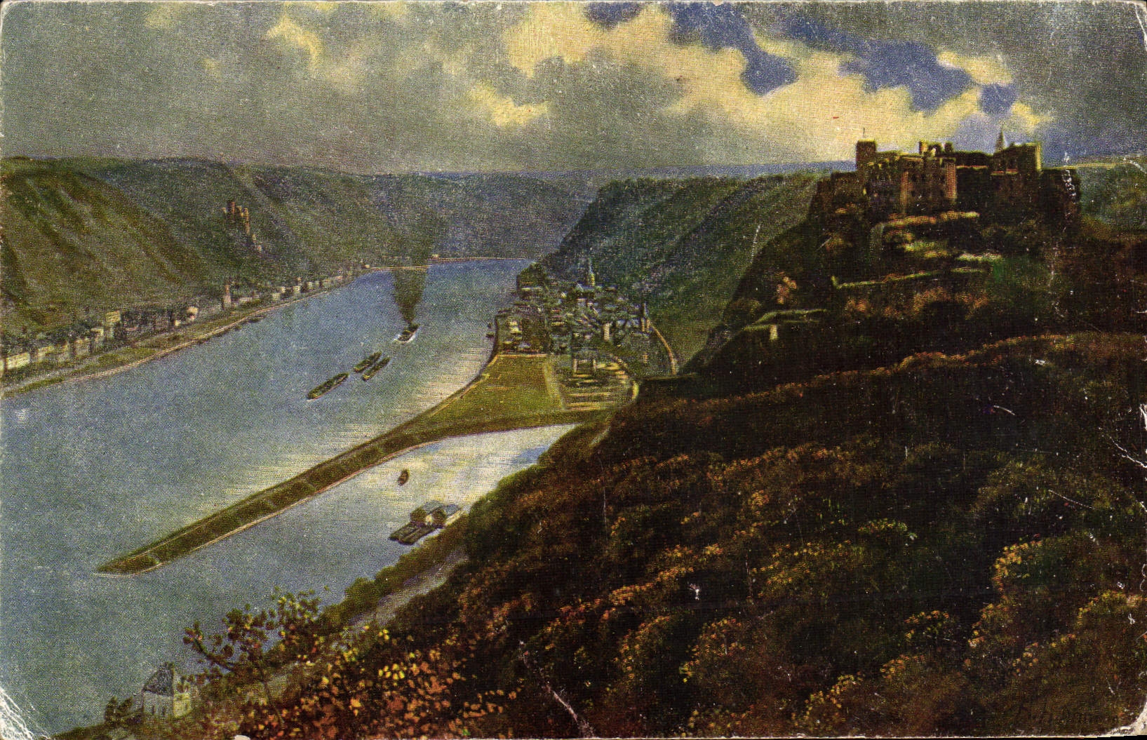 VINTAGE POSTCARD St Goar