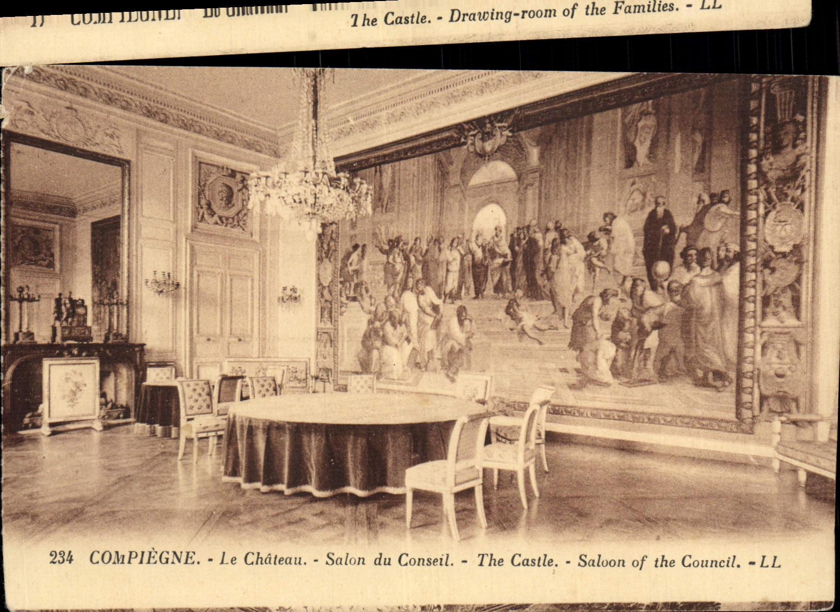 CPA Compiegne Le Chateau Salon Du Conseil