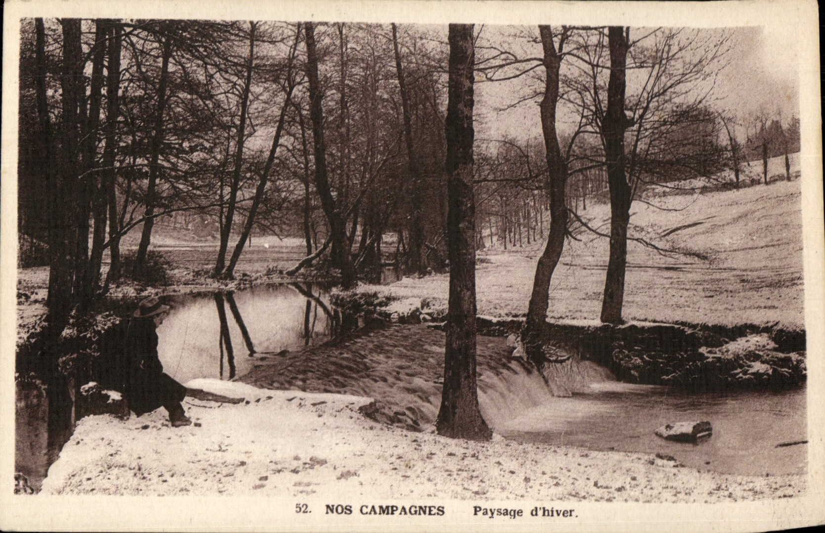 VINTAGE POSTCARD Our Partners Landscape Of Winter