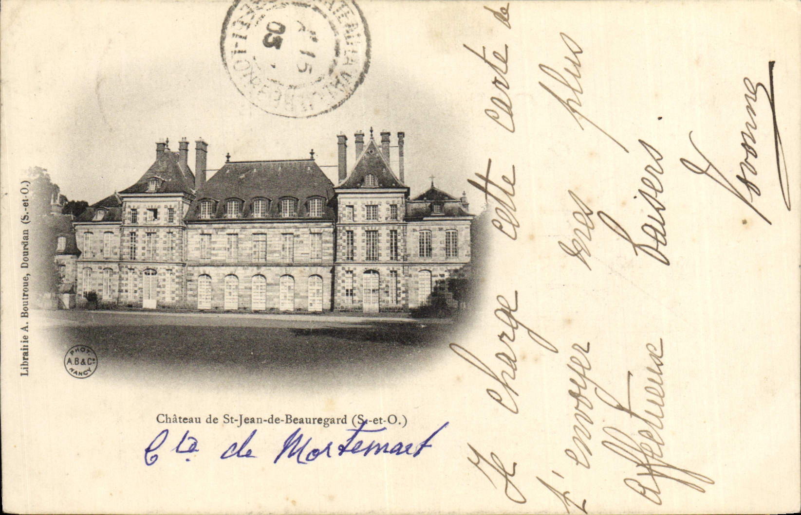 VINTAGE POSTCARD Castle Of St Jean De Beauregard