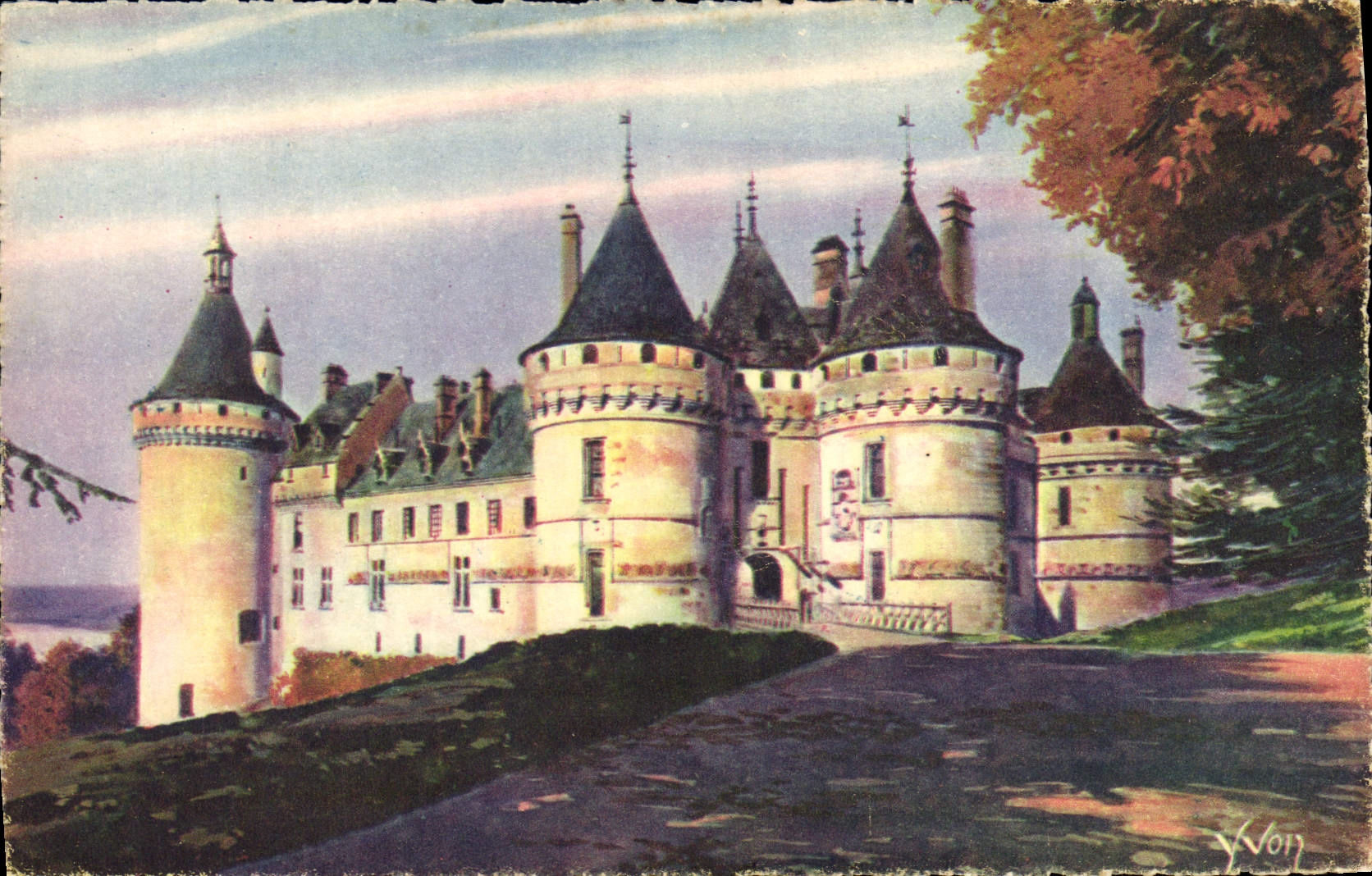 CPA La Douce France Chateaux De la Loire Chateau De Chaumont Sur Loire