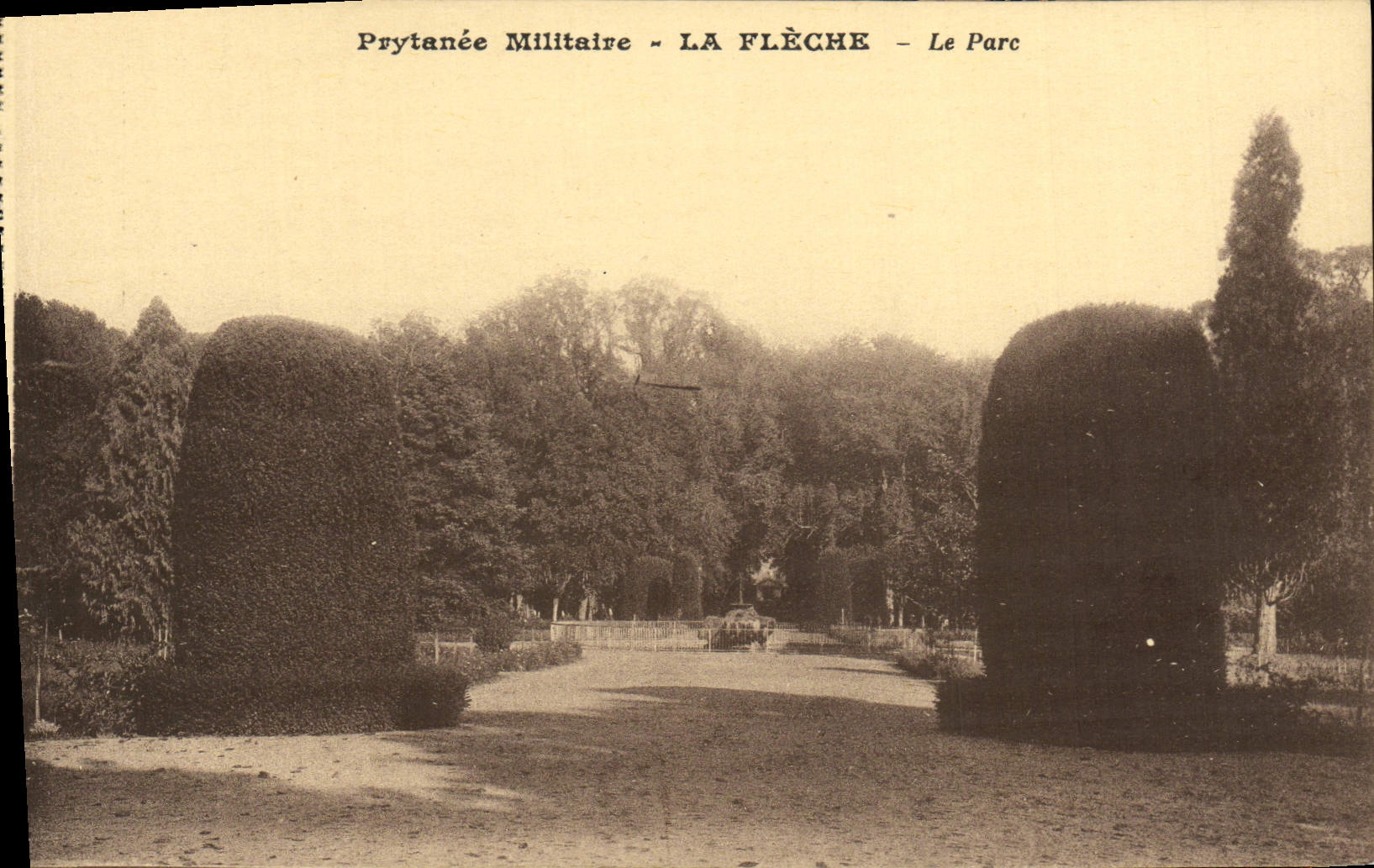 VINTAGE POSTCARD Military academy the Arrow the Park